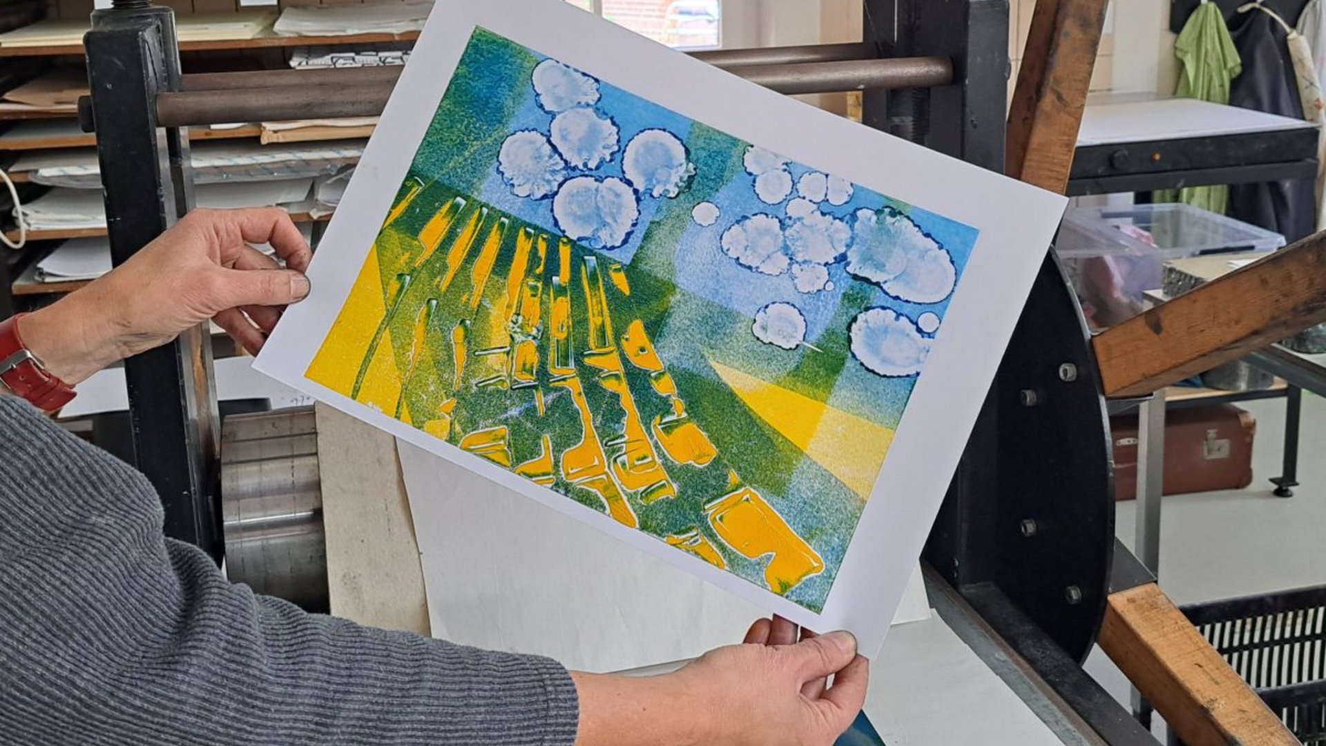 Workshop schilderachtig landschap drukken