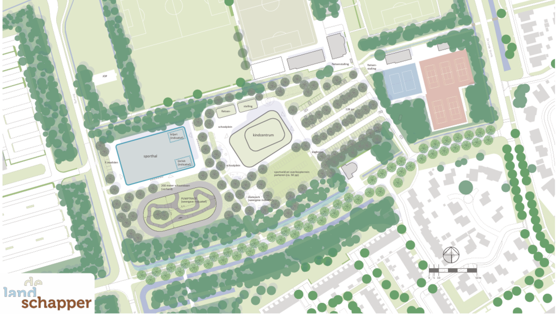 Kindcentrum en sporthal Swifterbant komen op plek huidige ijsbaan