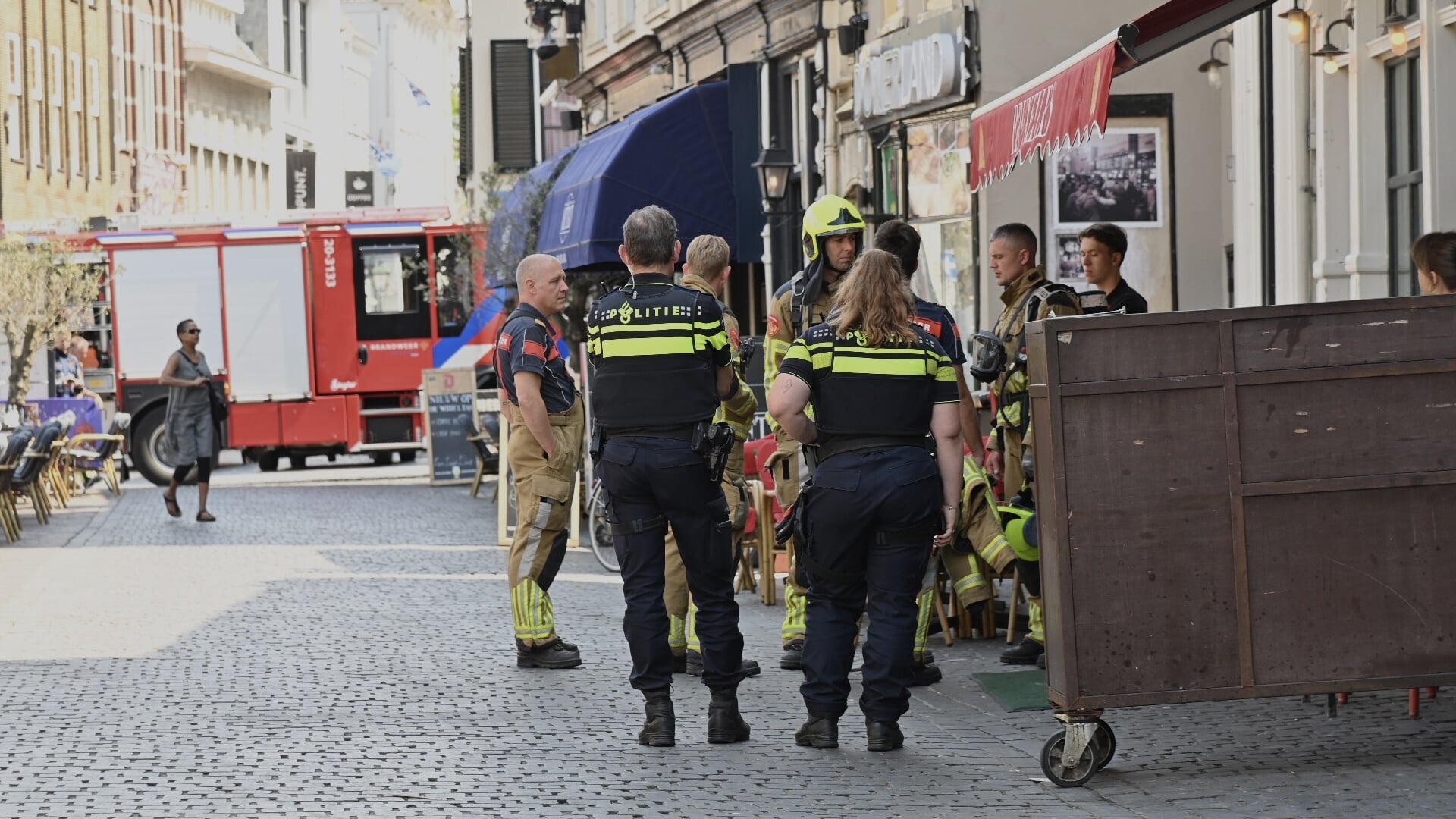 Lekkage koolzuur in kelder café Bruxelles aan de Havermarkt