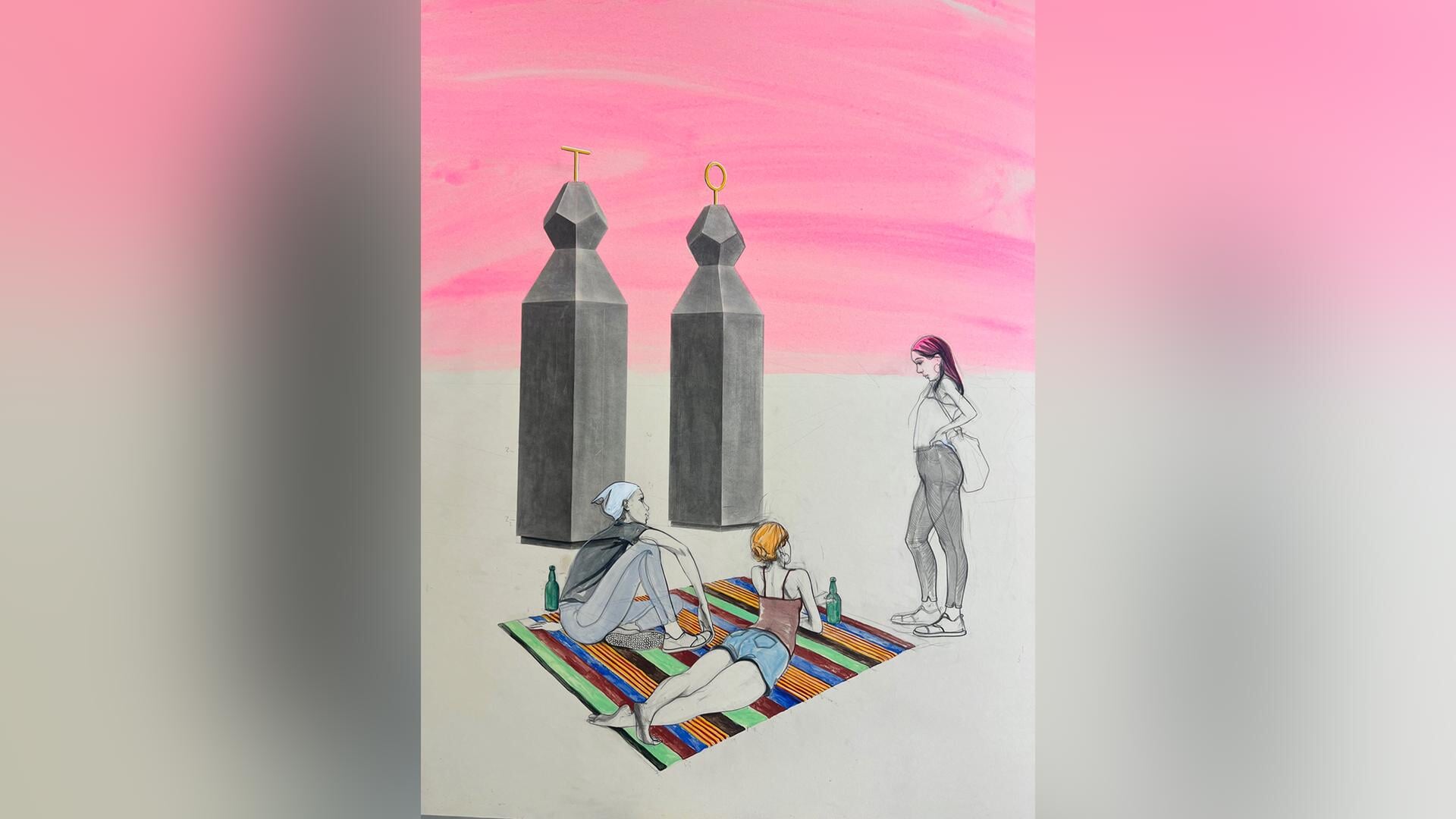 Domburg heeft vanaf woensdag eigen ‘Stonehenge’ met ontmoetingsplaats; Onthulling kunstwerk Charles