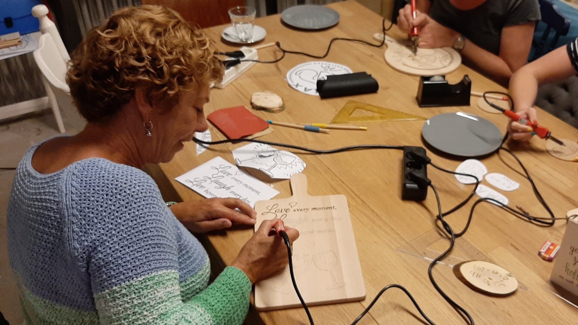 Workshop Houtbranden tijdens Vakantiefestival