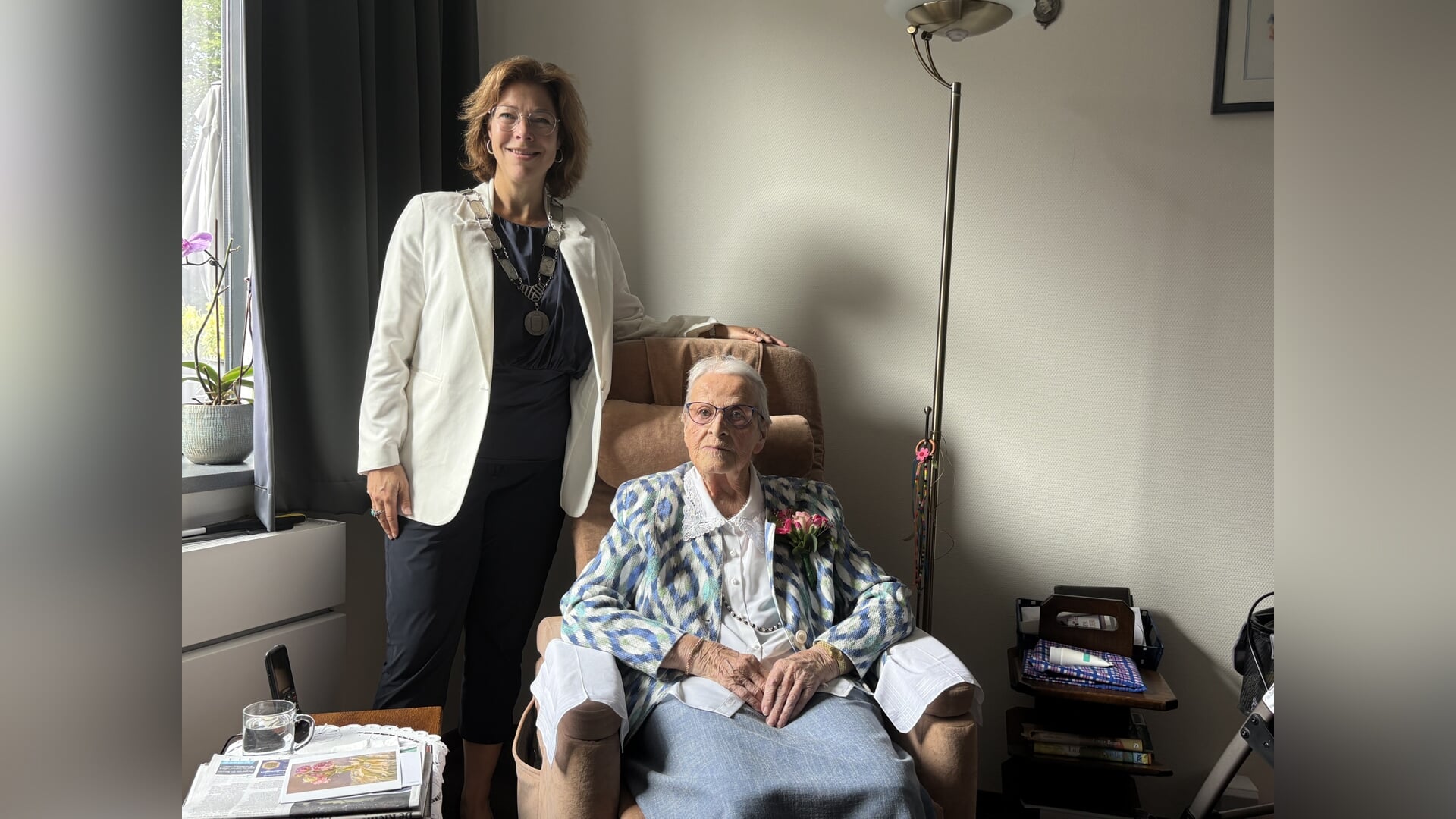 Mevrouw Boerman 100 jaar: ‘Ik vond het verschrikkelijk Rotterdam te moeten verlaten’