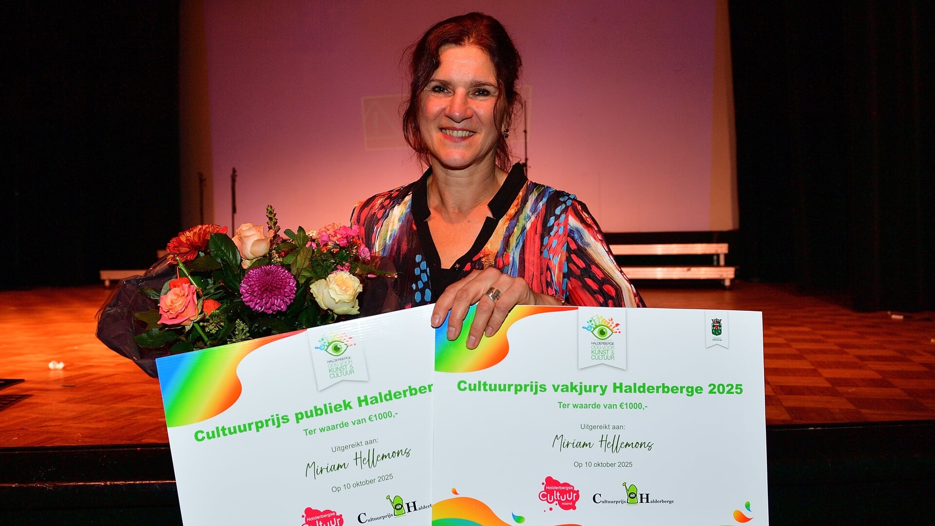 Jury en publiek kiezen Miriam Hellemons tot winnaar Halderbergse Cultuurprijzen