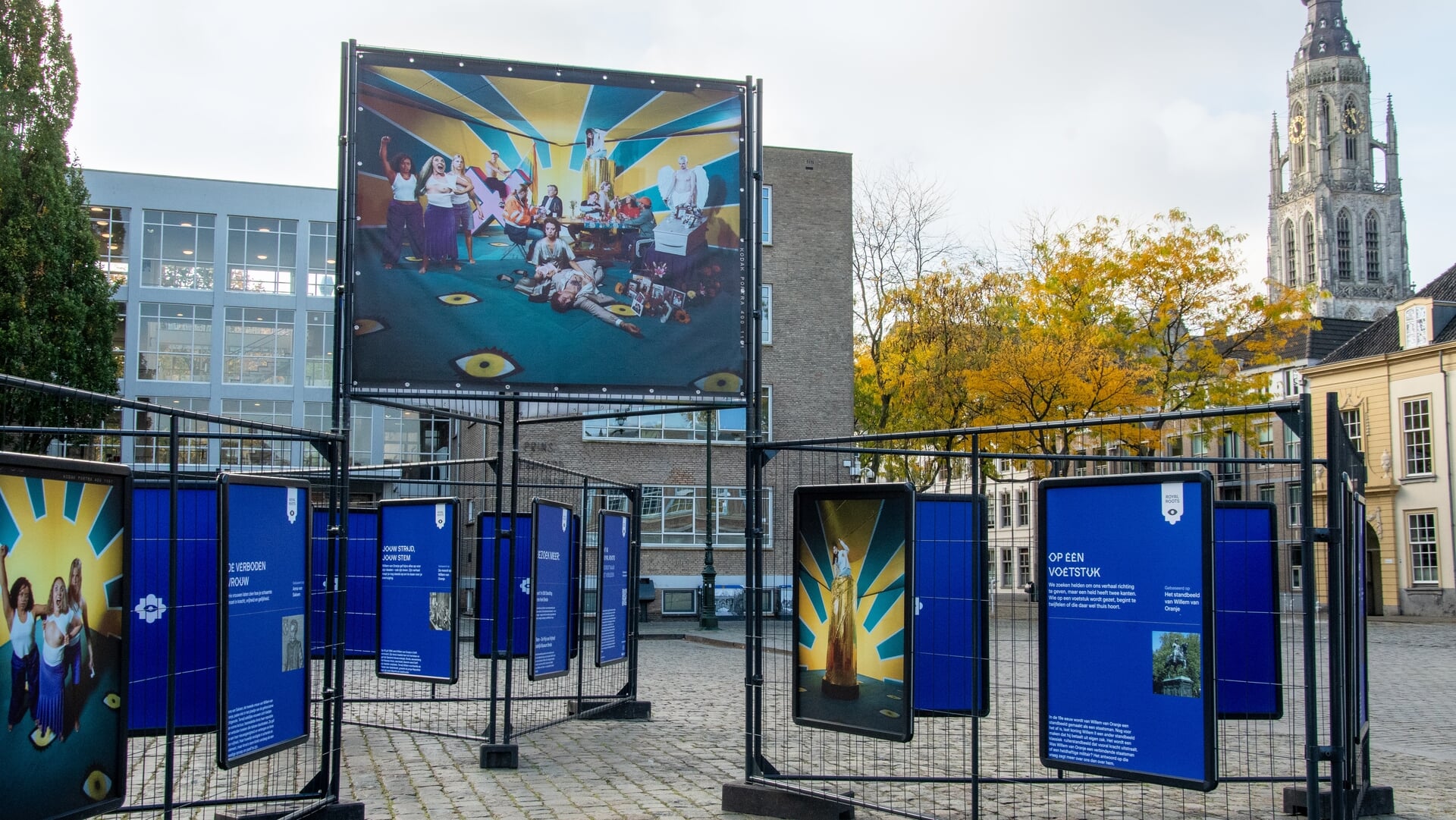 Openluchtexpo over Willem van Oranje en René van Chalon nu te zien op Kasteelplein