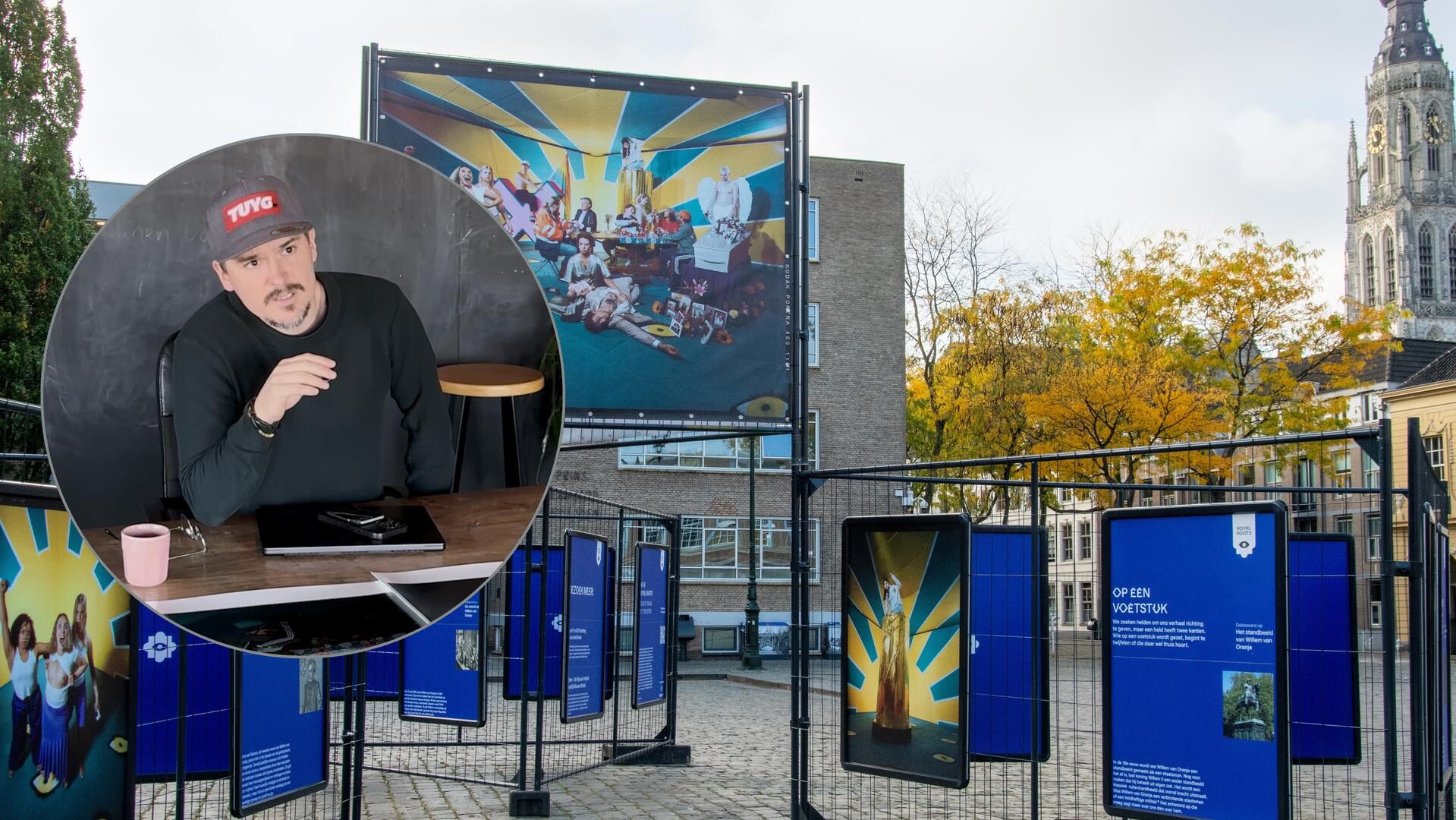 ‘De geschiedenis rijmt’: Bergse fotograaf Nick Franken verbindt verleden en heden op Kasteelplein