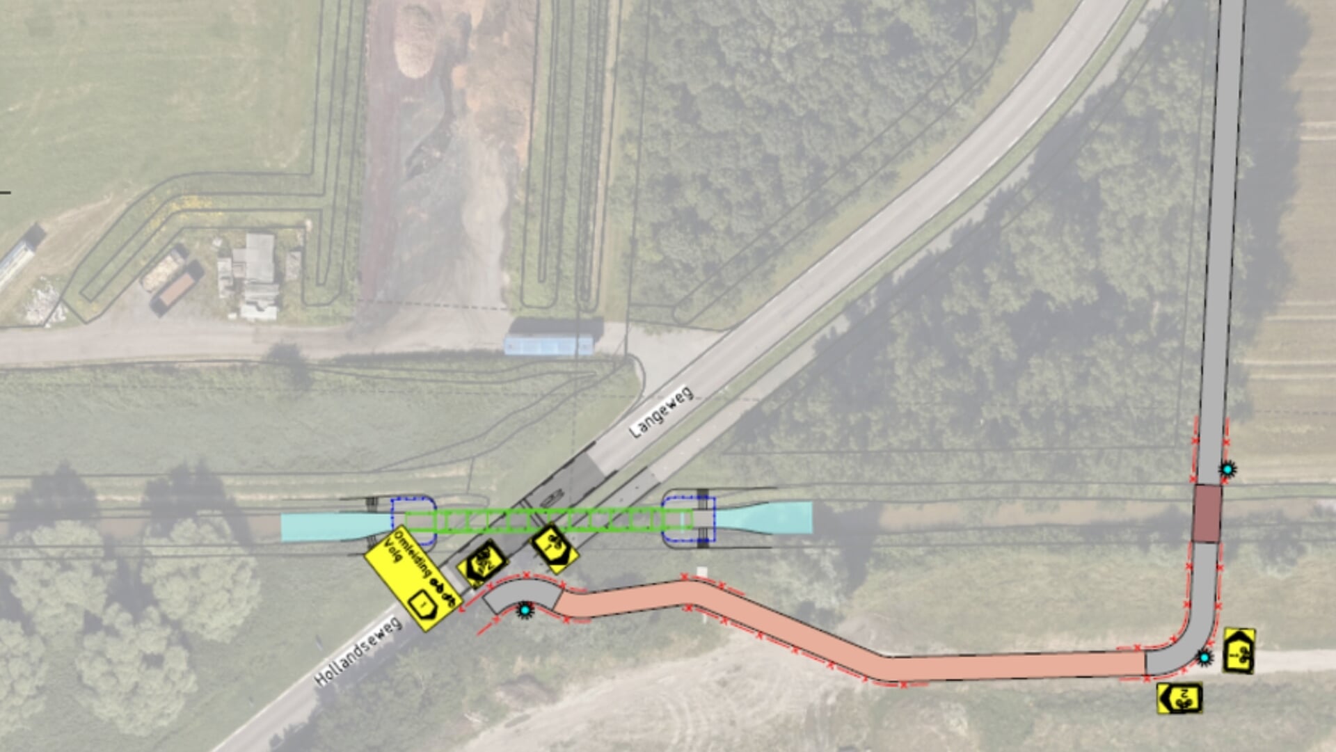Vernieuwing kokerduiker op Langeweg in Ossendrecht zorgt voor wegafsluiting tot eind november