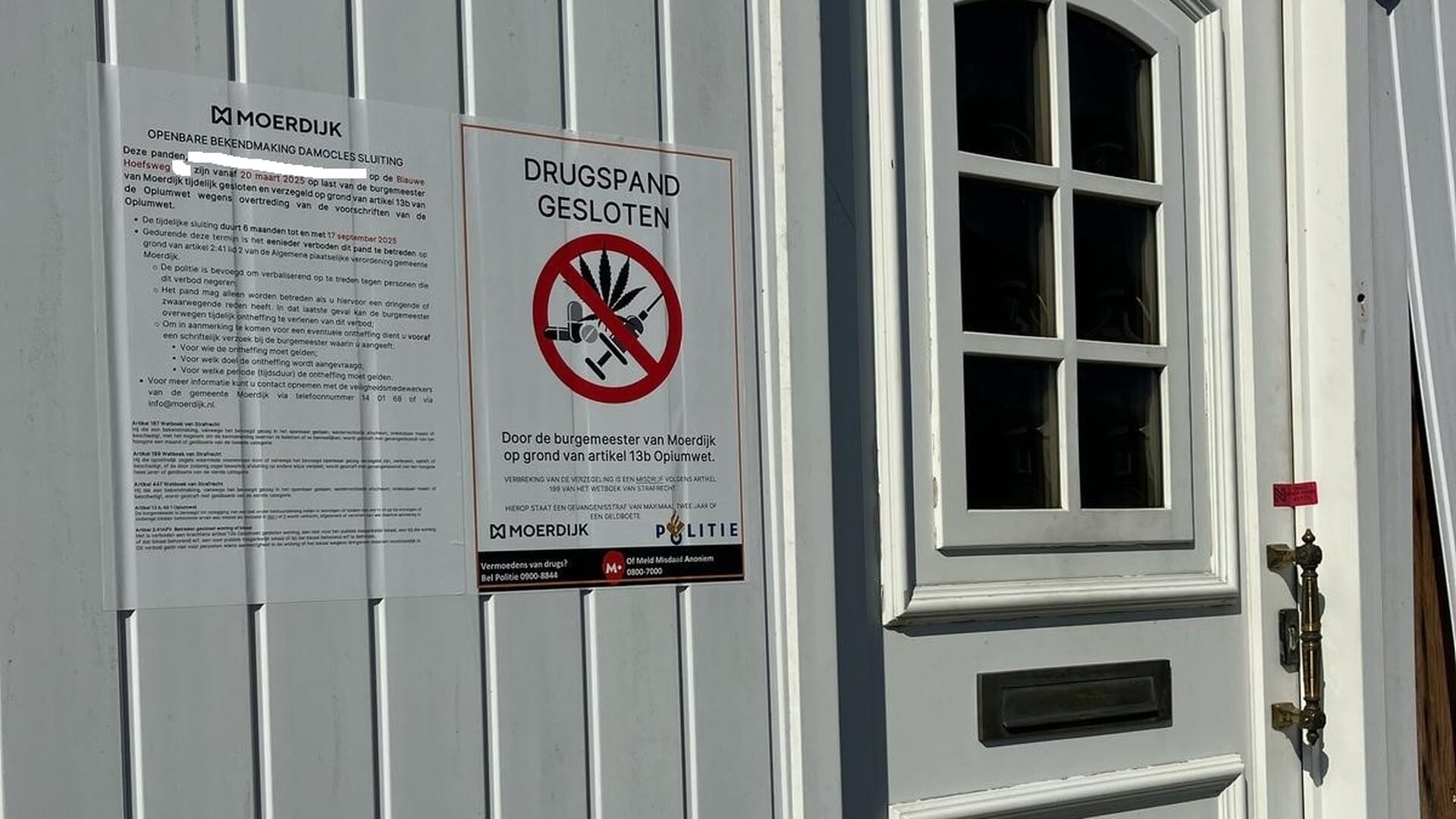 Standplaats in Klundert ontruimd na drugsvondst en sluiting woning