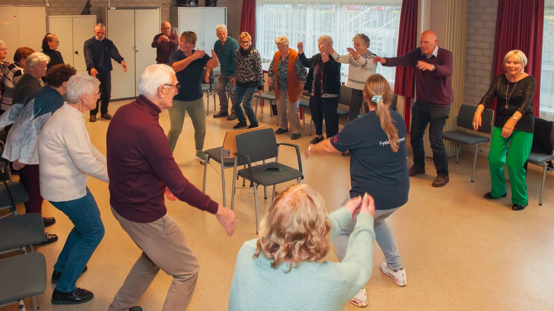 Ouderen werken aan hun vitaliteit en valpreventie tijdens KBO-Kring Woensdrecht