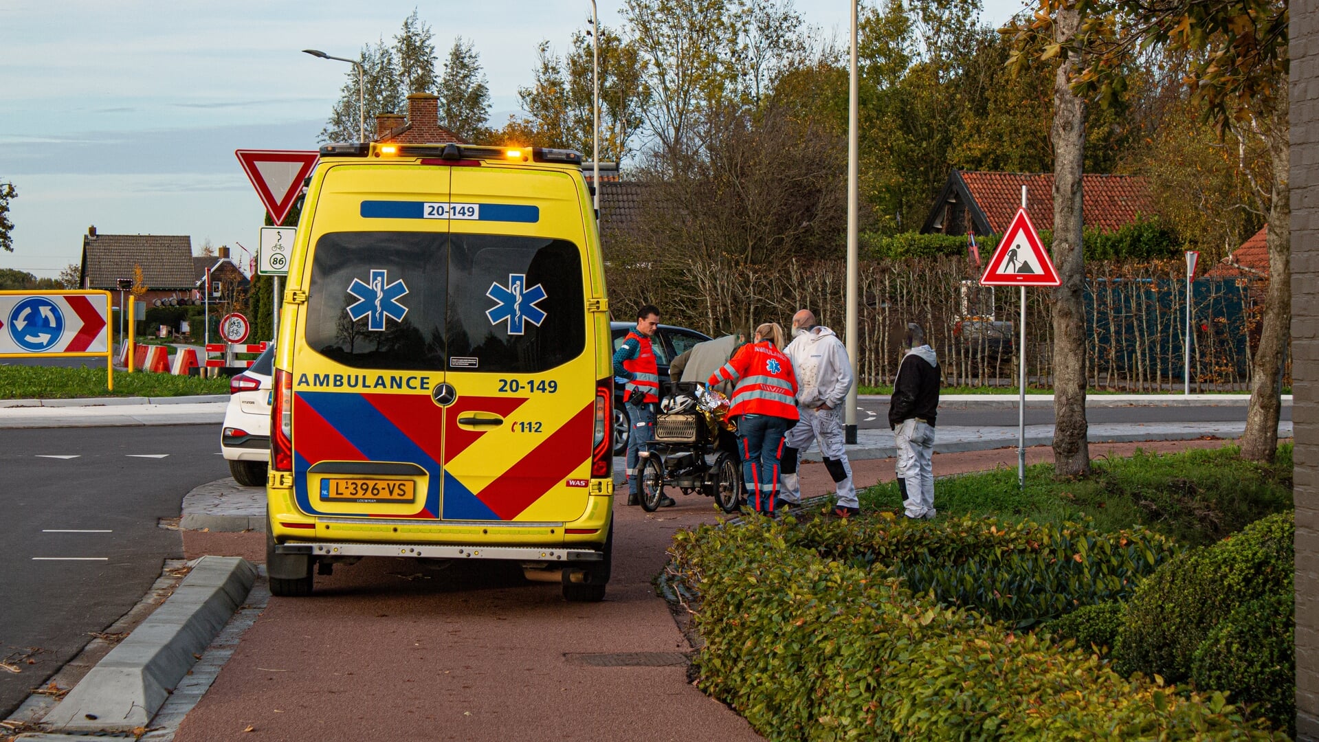 Oudere man gewond na val met driewieler in Wouwse Plantage