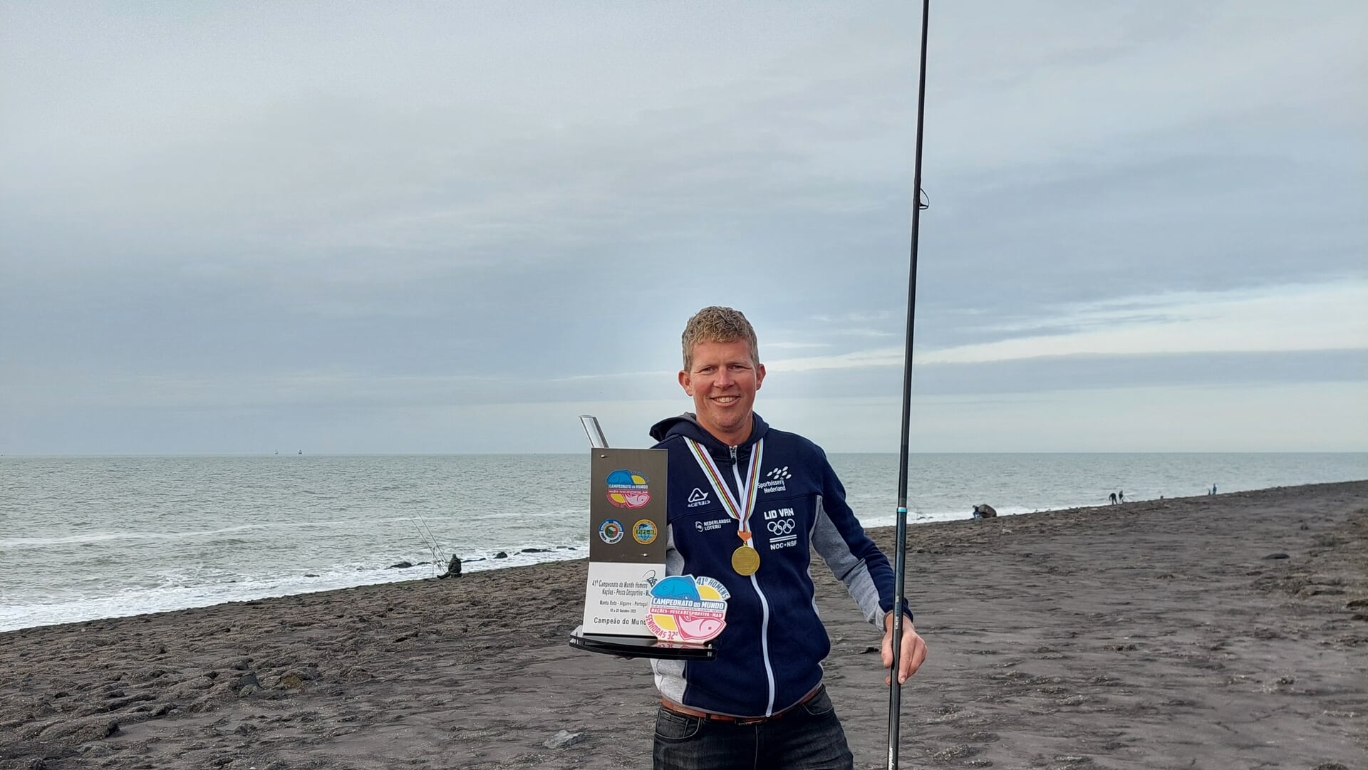 Unieke visprestatie van Frank Peene uit Westkapelle: voor derde keer wereldkampioen