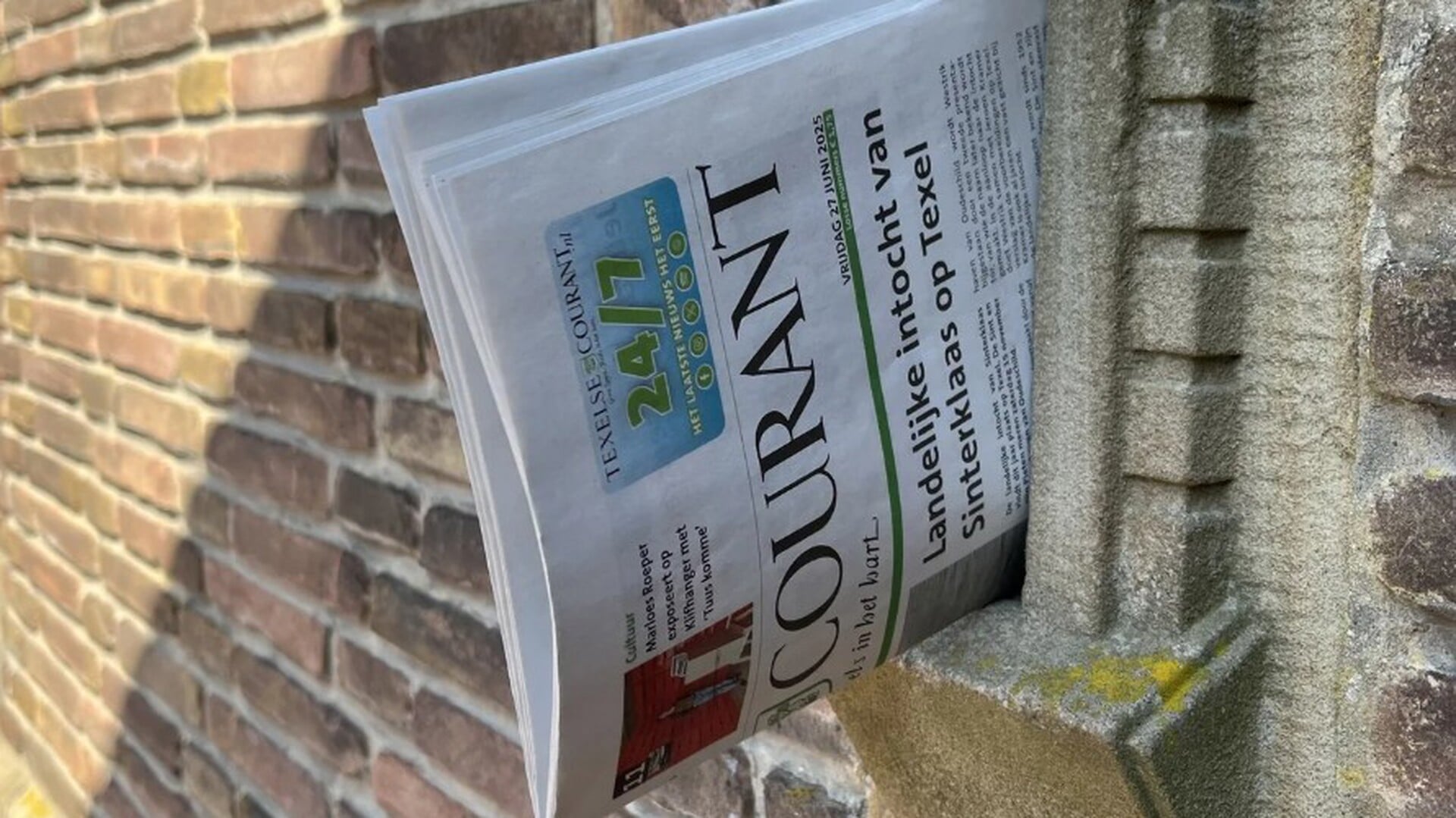 Krant De Cocksdorp morgen mogelijk wat later