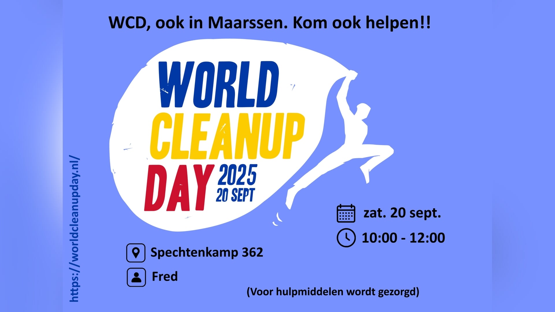 Grote schoonmaakactie in Maarssenbroek op World Cleanup Day