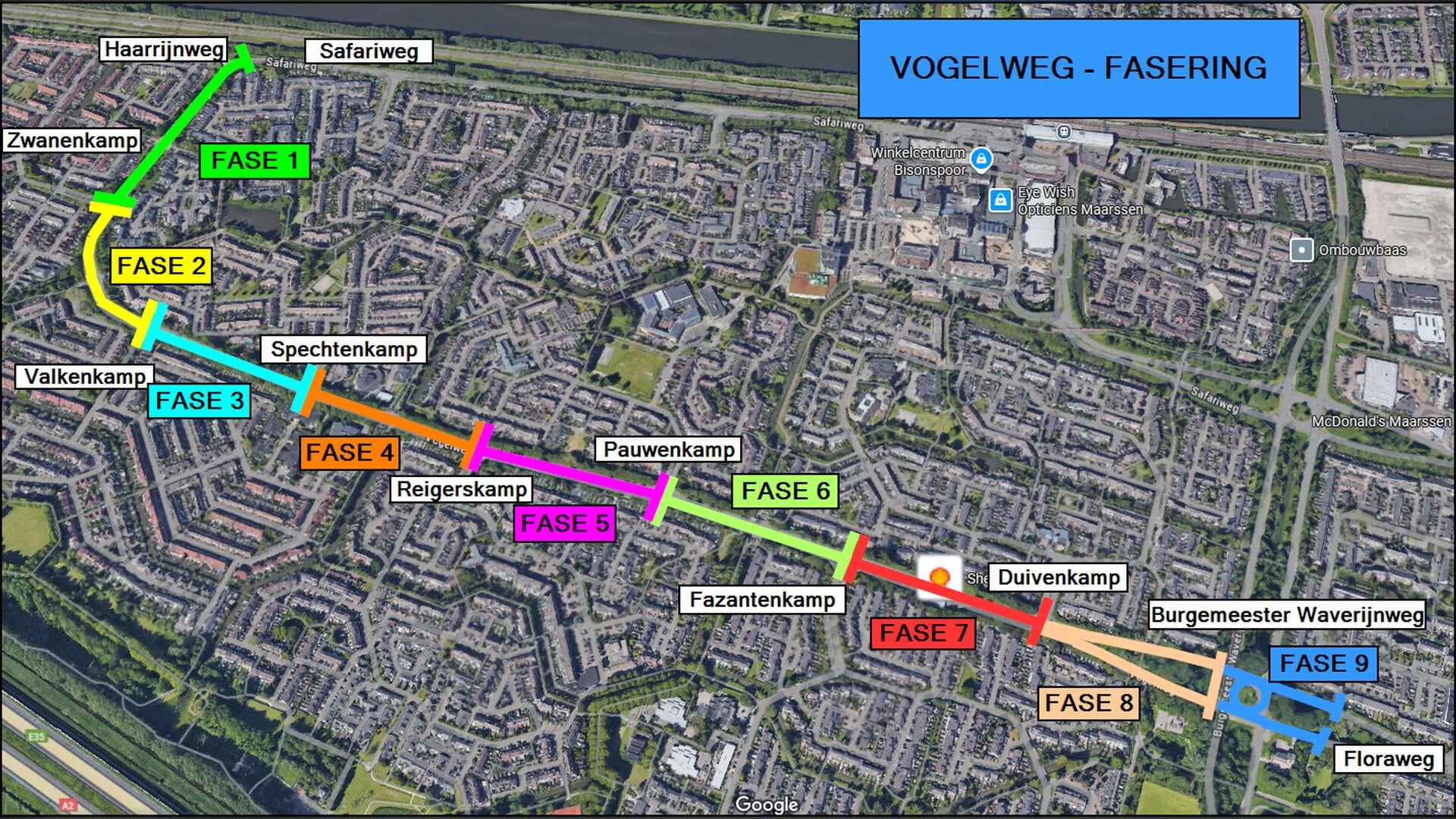 Werk aan de Vogelweg in Maarssenbroek even uitgesteld, je kan doorrijden