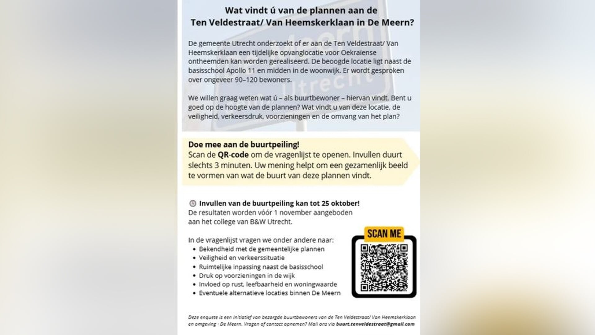 Meer onderzoek naar tijdelijke opvang Oekrainers in De Meern