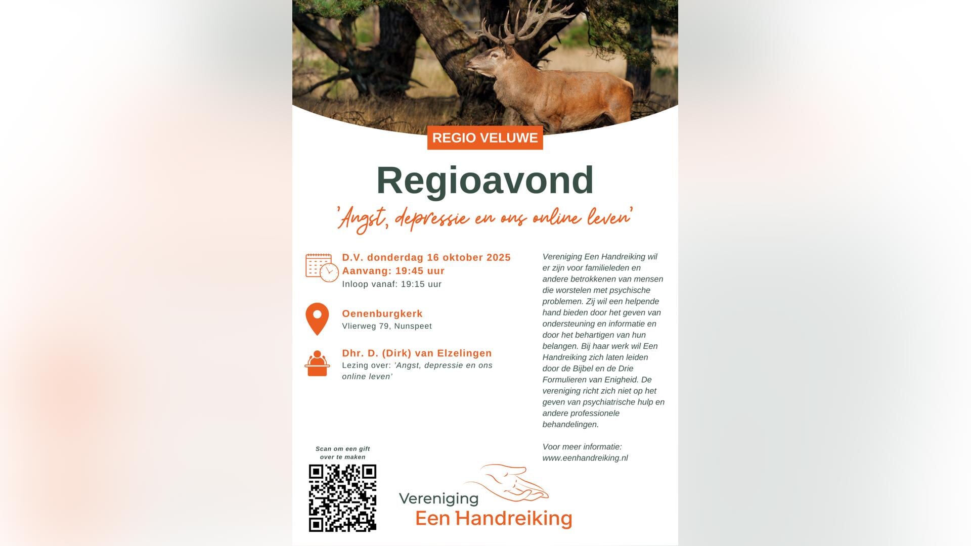 Regioavond over angst, depressie en ons online leven