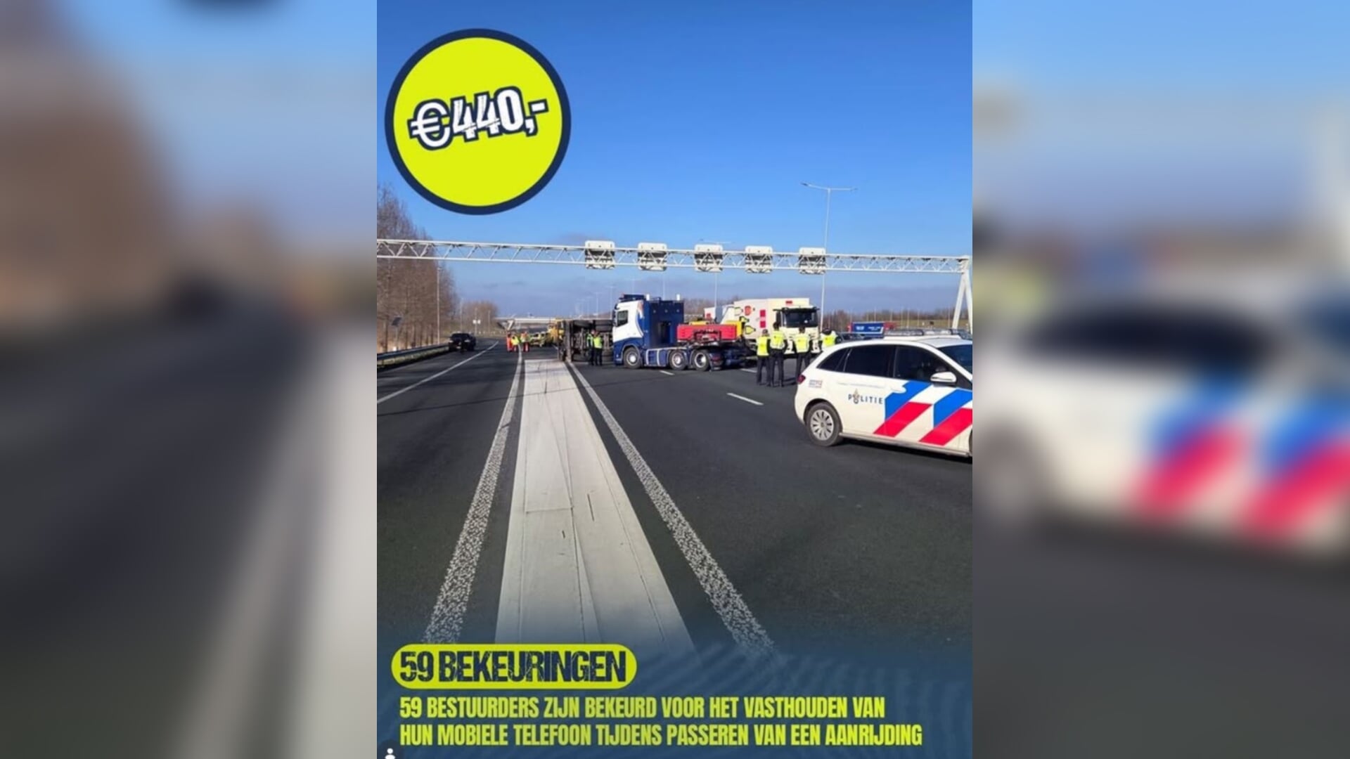 Dikke bekeuring voor filmende automobilisten bij ongeluk A2 bij Abcoude ...