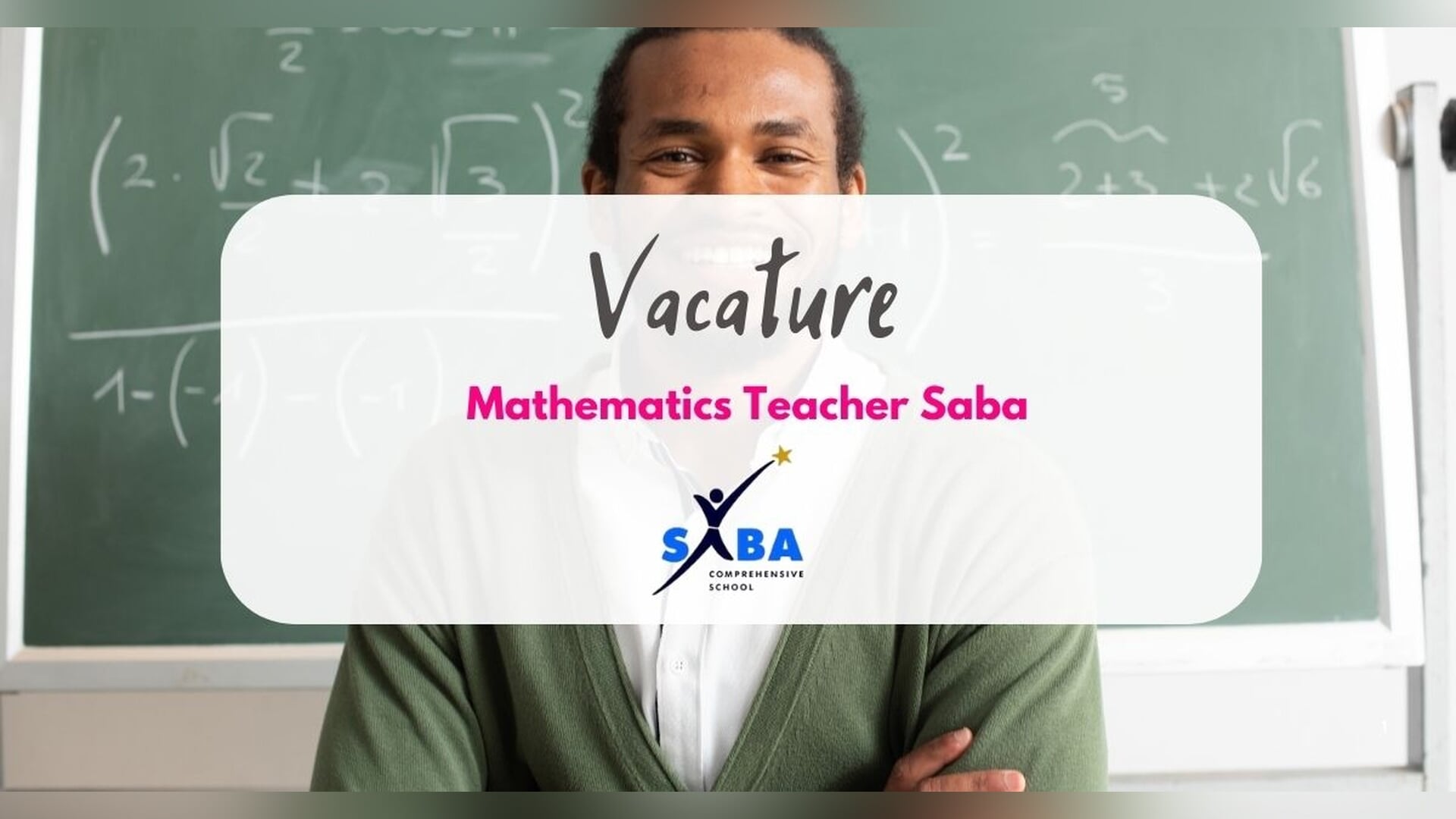 Vacancy Mathematics Teacher Saba - Altijd het laatste nieuws