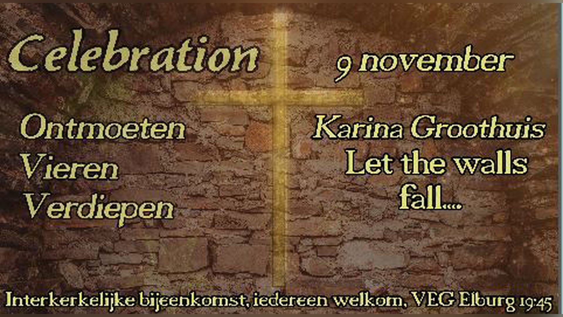 Celebration in Elburg: interkerkelijke, laagdrempelige samenkomst