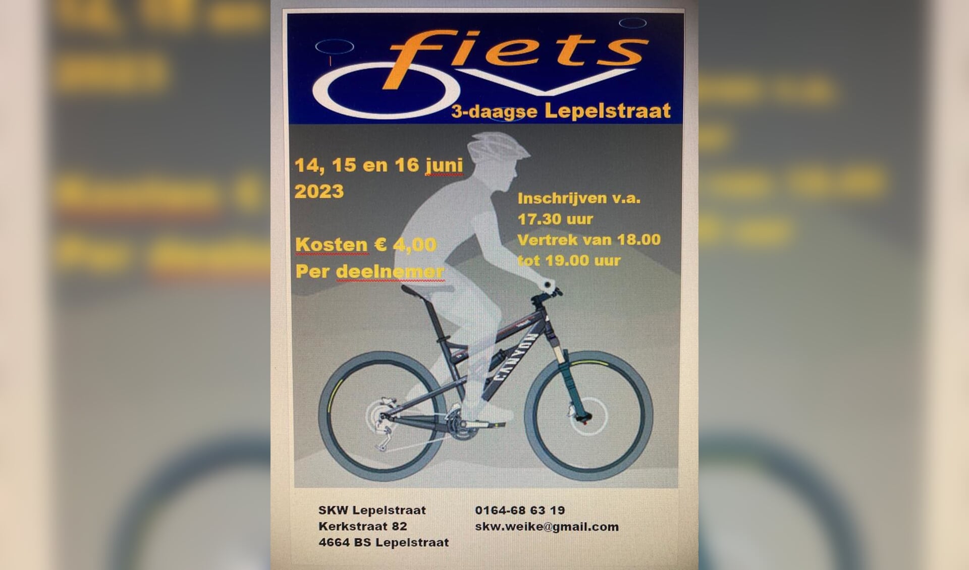 Fietsdriedaagse in Lepelstraat