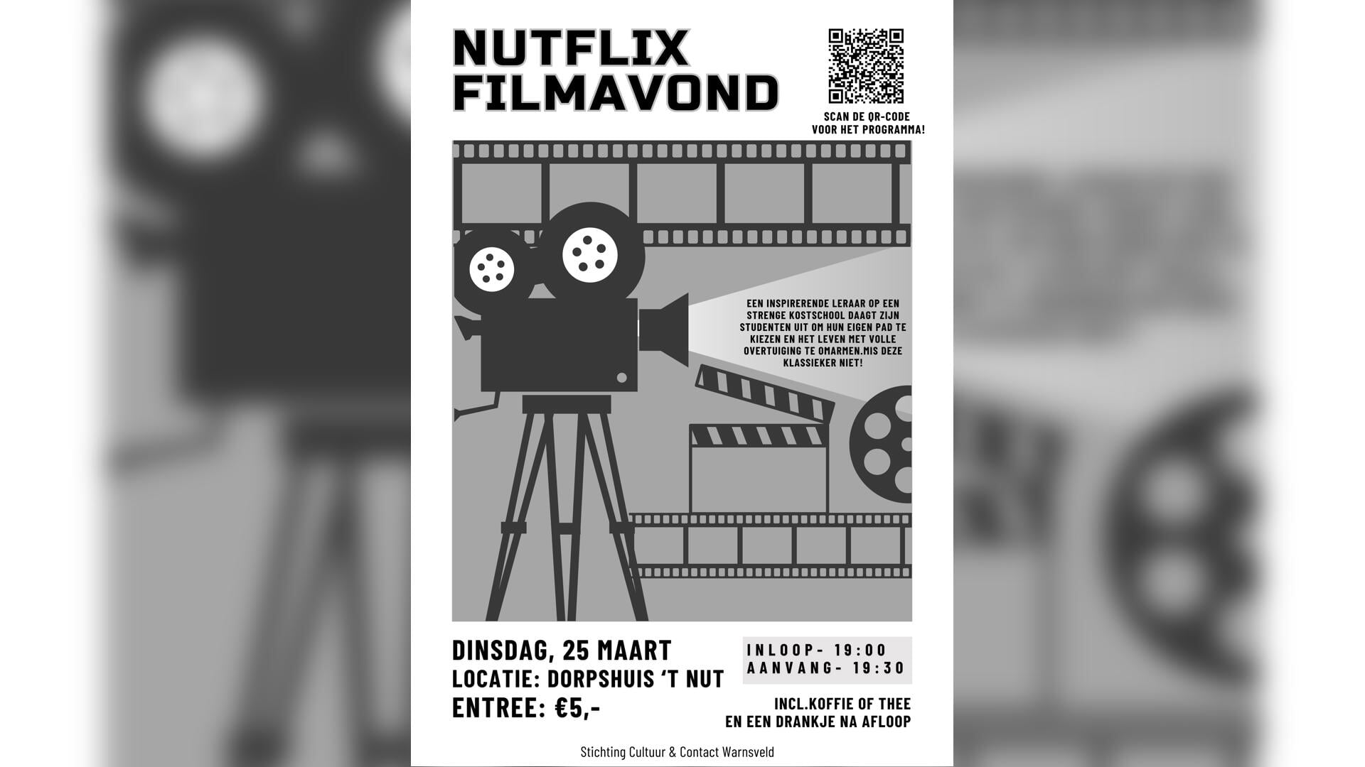 NutFlix-filmavond weer terug in ‘t Nut