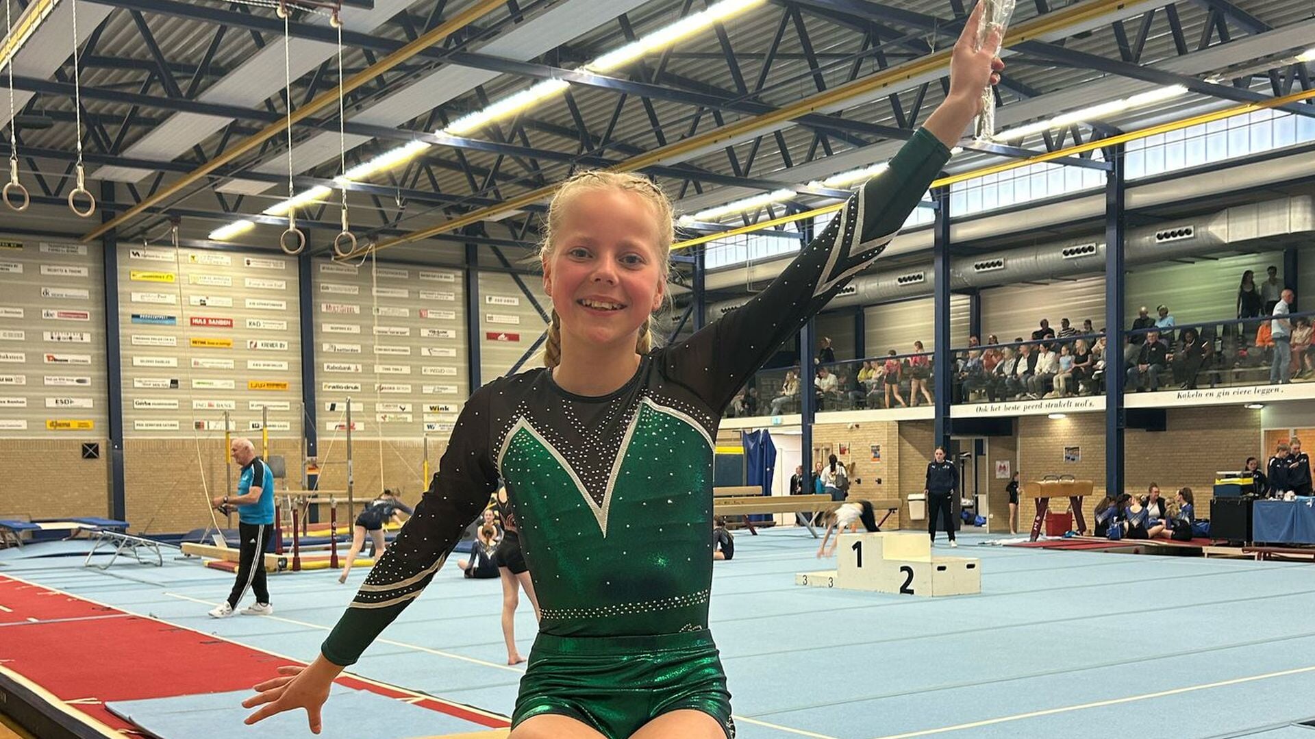 Mila Groot Jebbink knap vierde op districtfinale