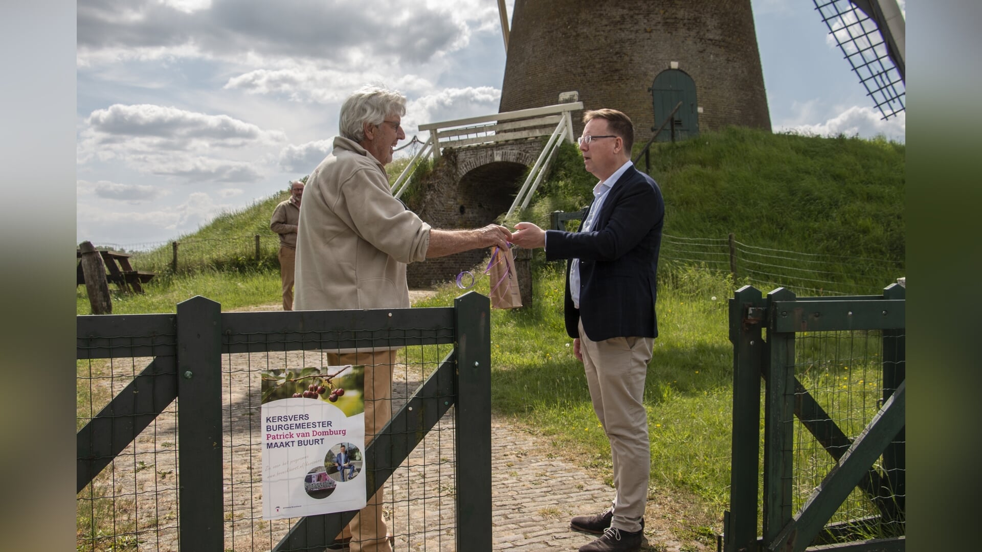 Belangrijk bezoek op de molenbelt