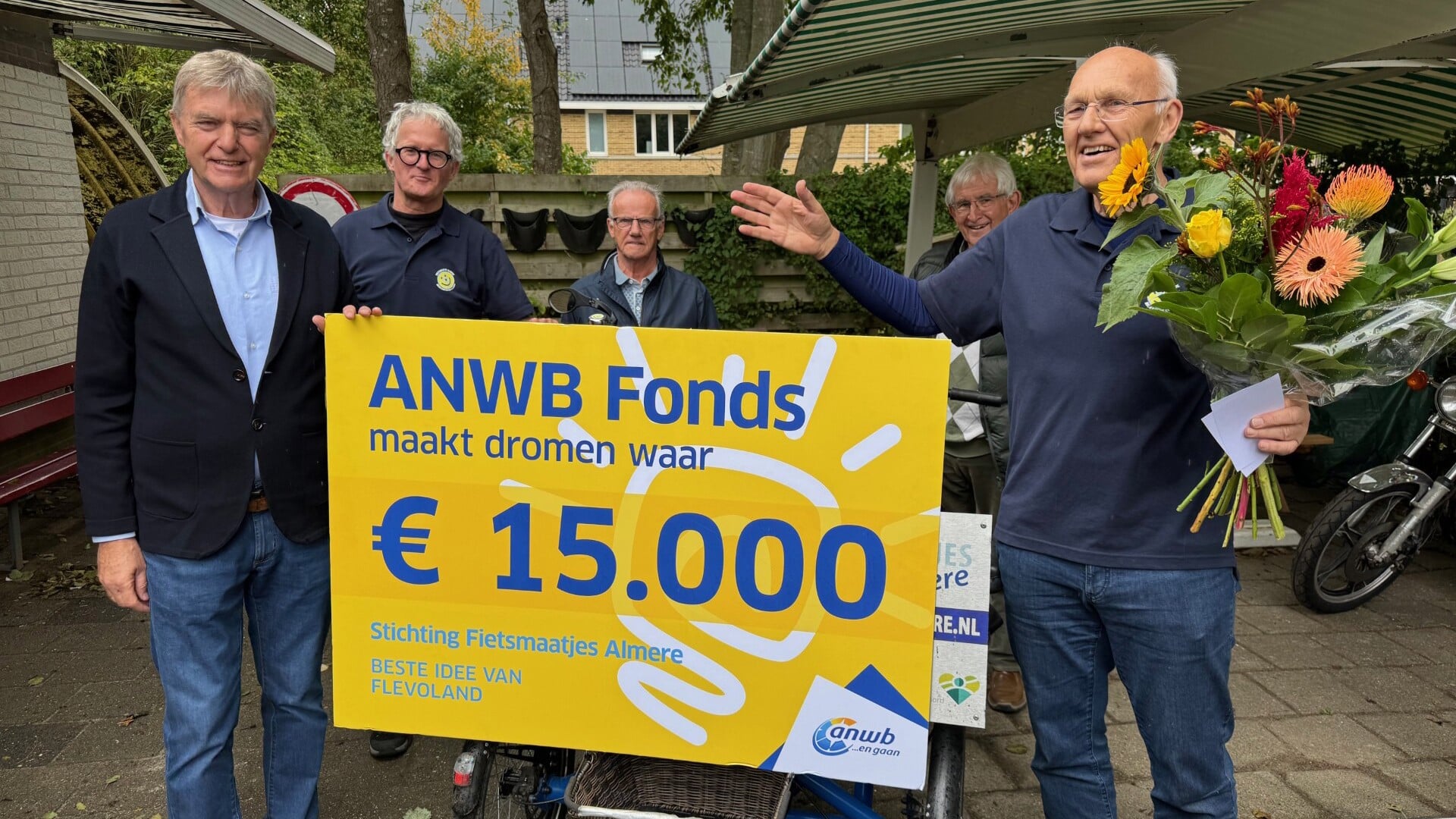 Fietsmaatjes Almere uitgeroepen tot provinciale winnaar ANWB Fonds