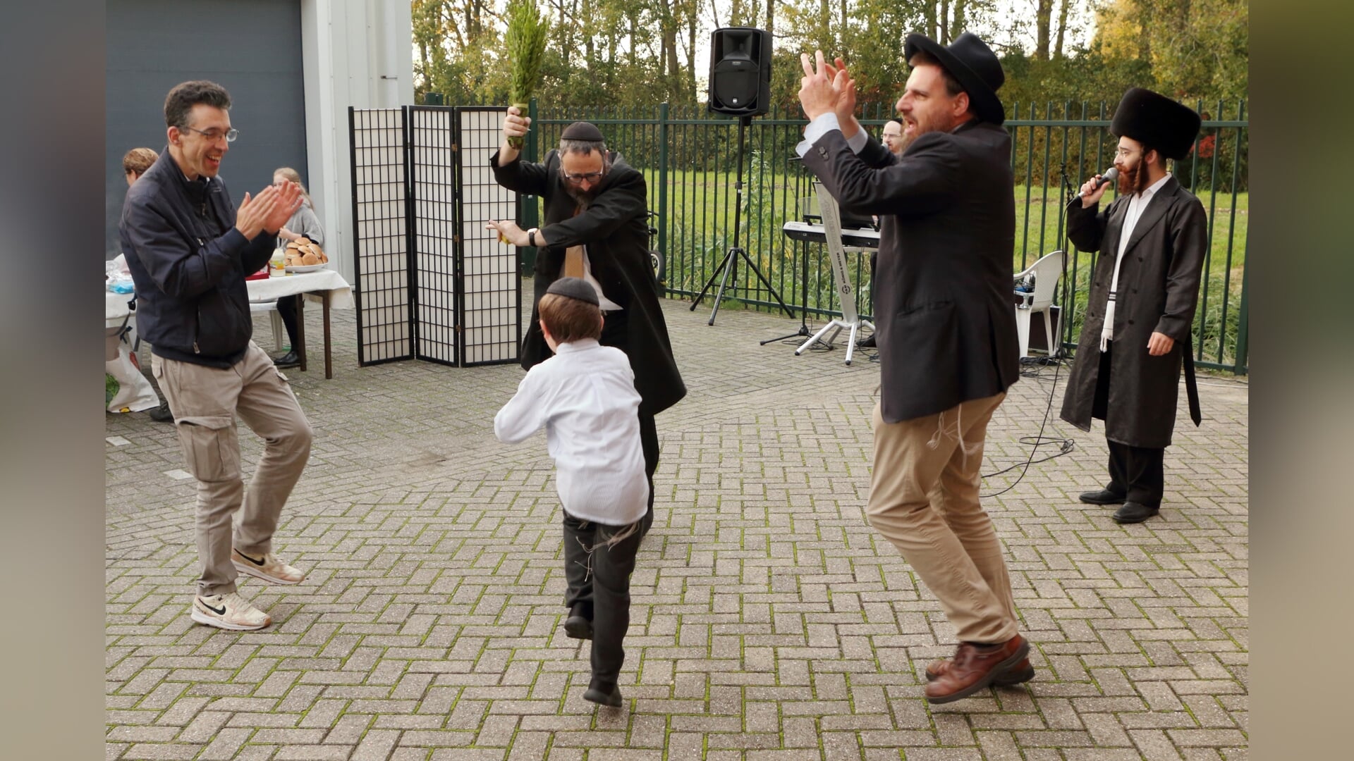 Loofhuttenfeest in synagoge