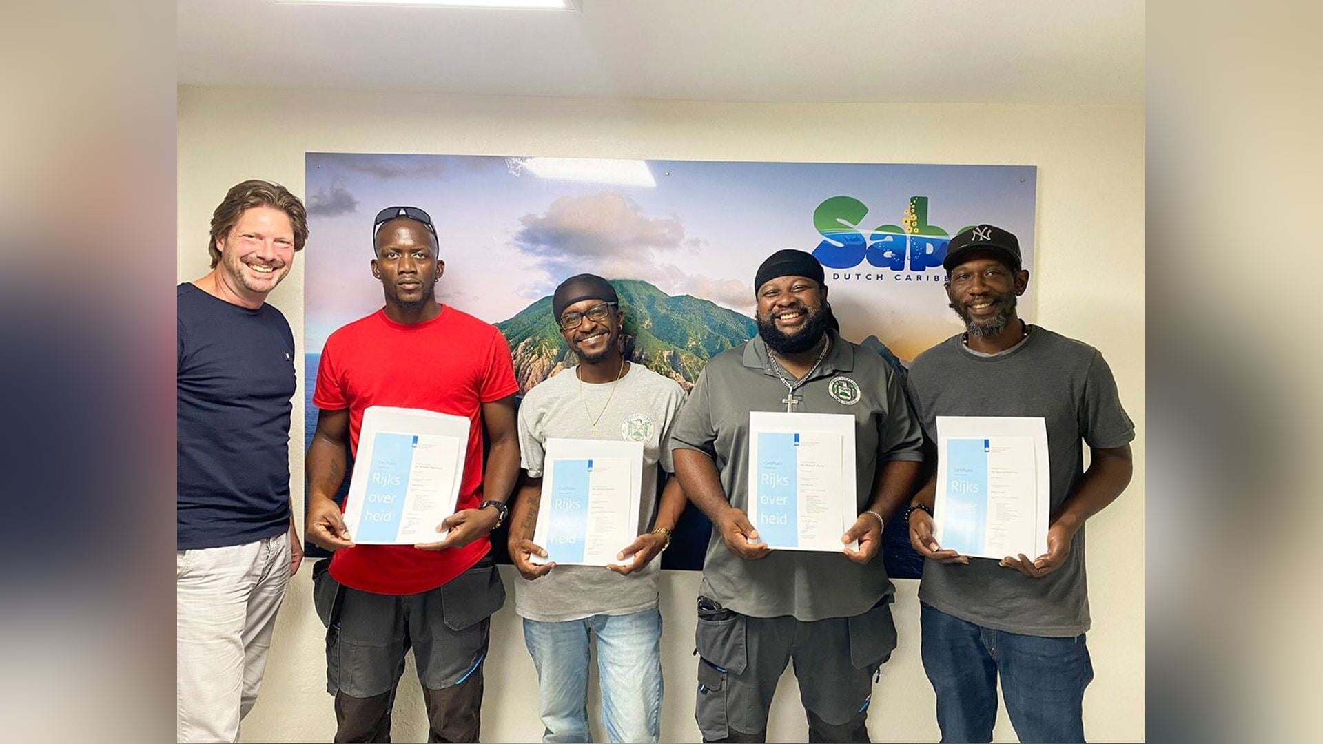 Government employees Saba complete weights and measurements training ...