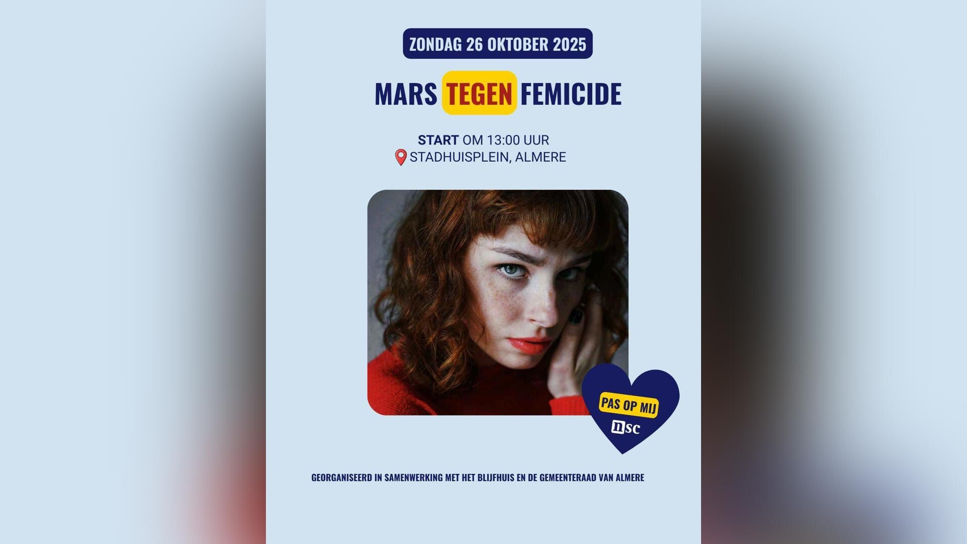 Zondag Mars tegen Femicide in Almere