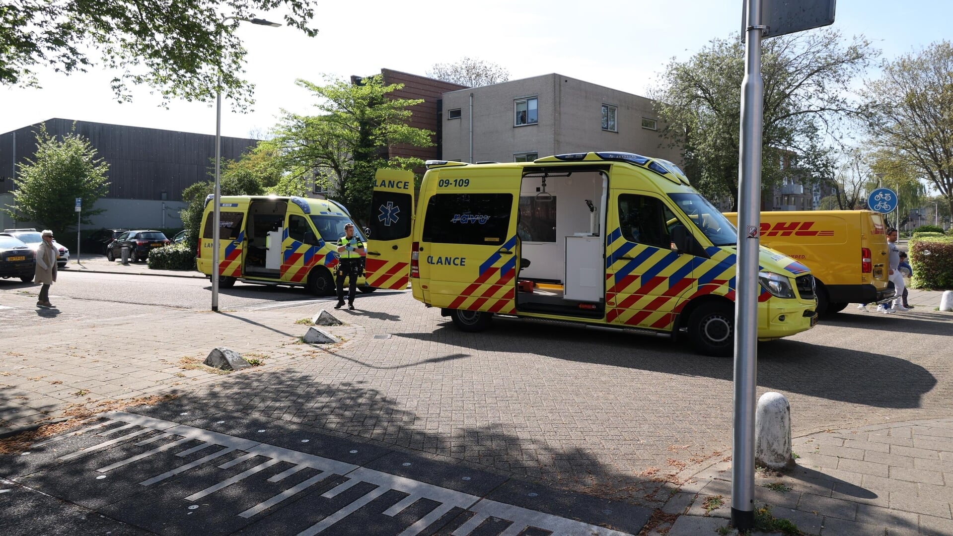 Ongeval tussen scooterrijder en bestelbusje in IJsselstein