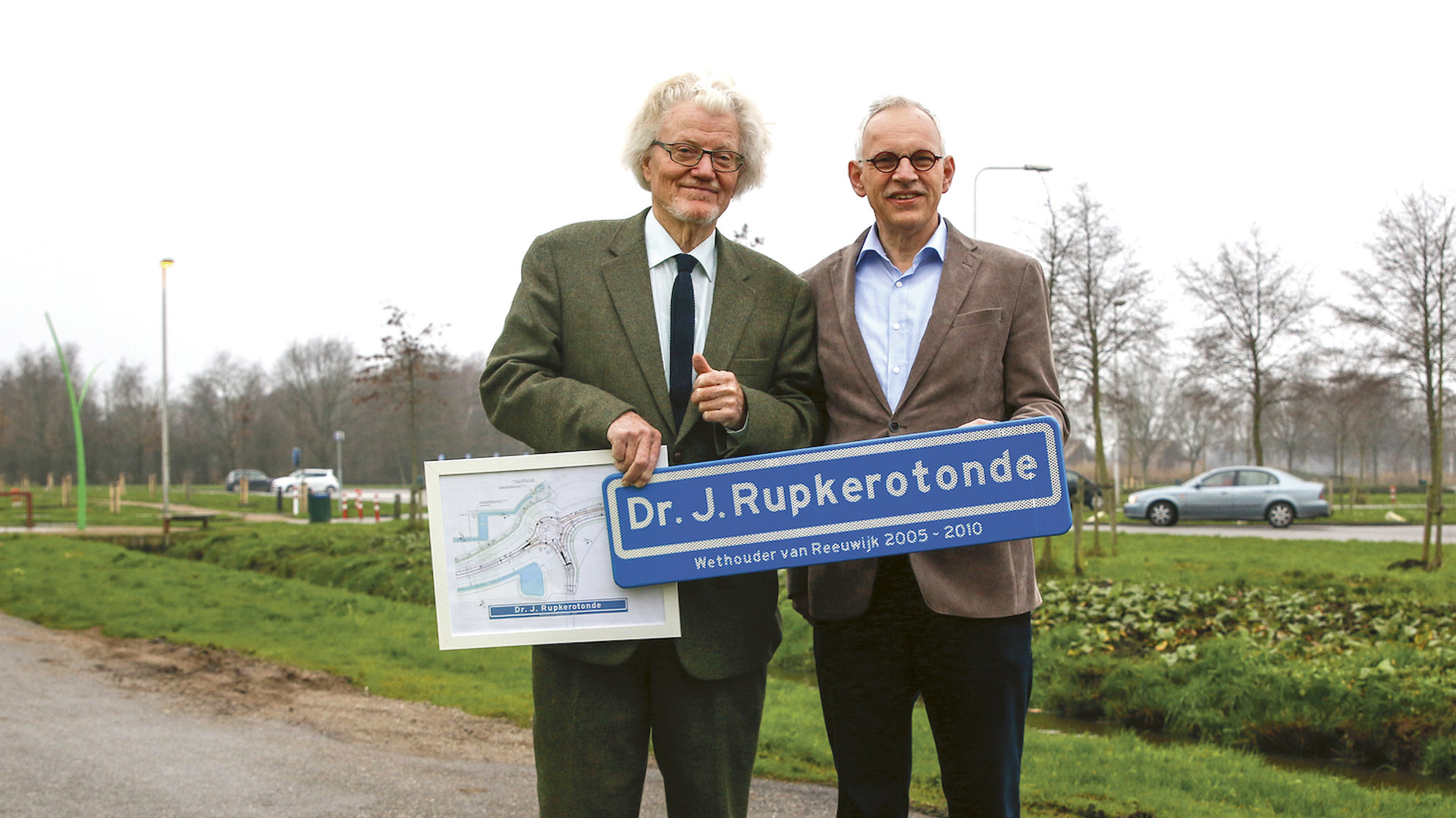 Naam rotonde blijvende herinnering aan overleden oud-wethouder Jan Rupke