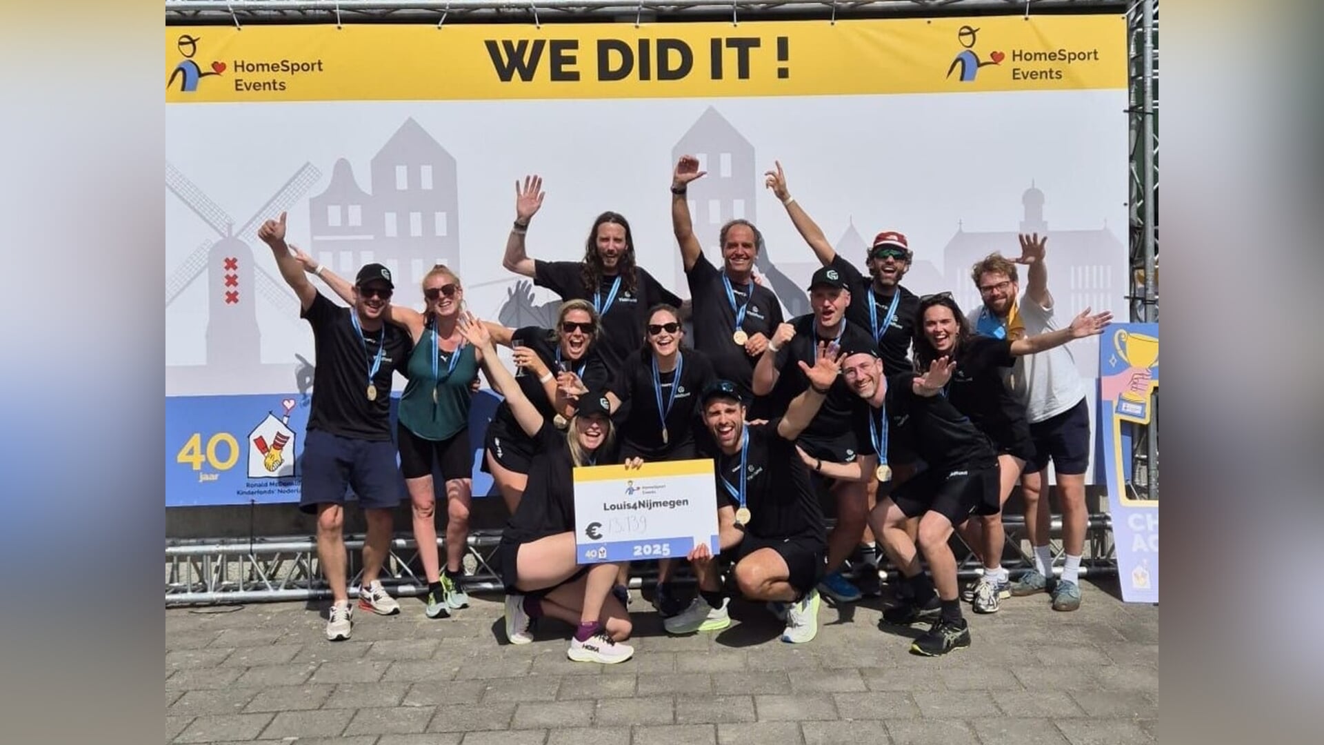 Team Louis4Nijmegen blikt tevreden terug op sponsorloop