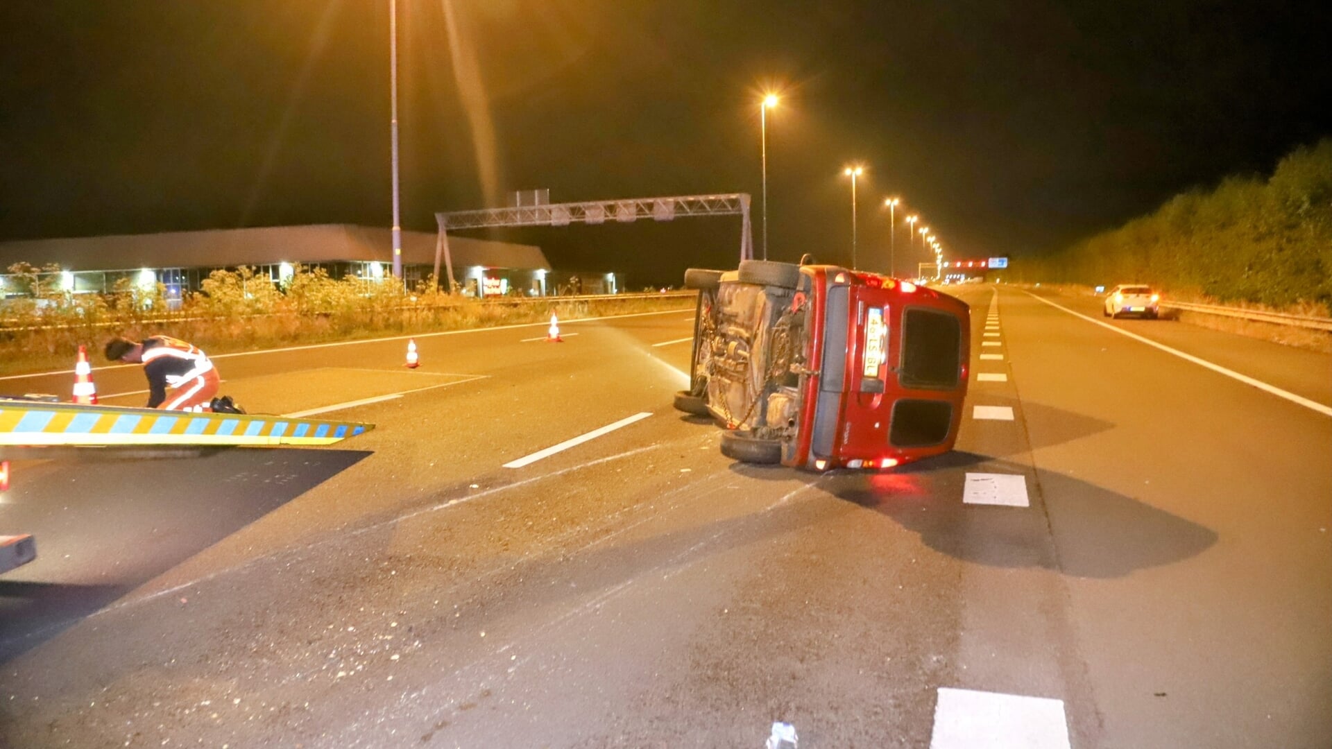 Eenzijdig ongeluk op de A2 bij Enspijk