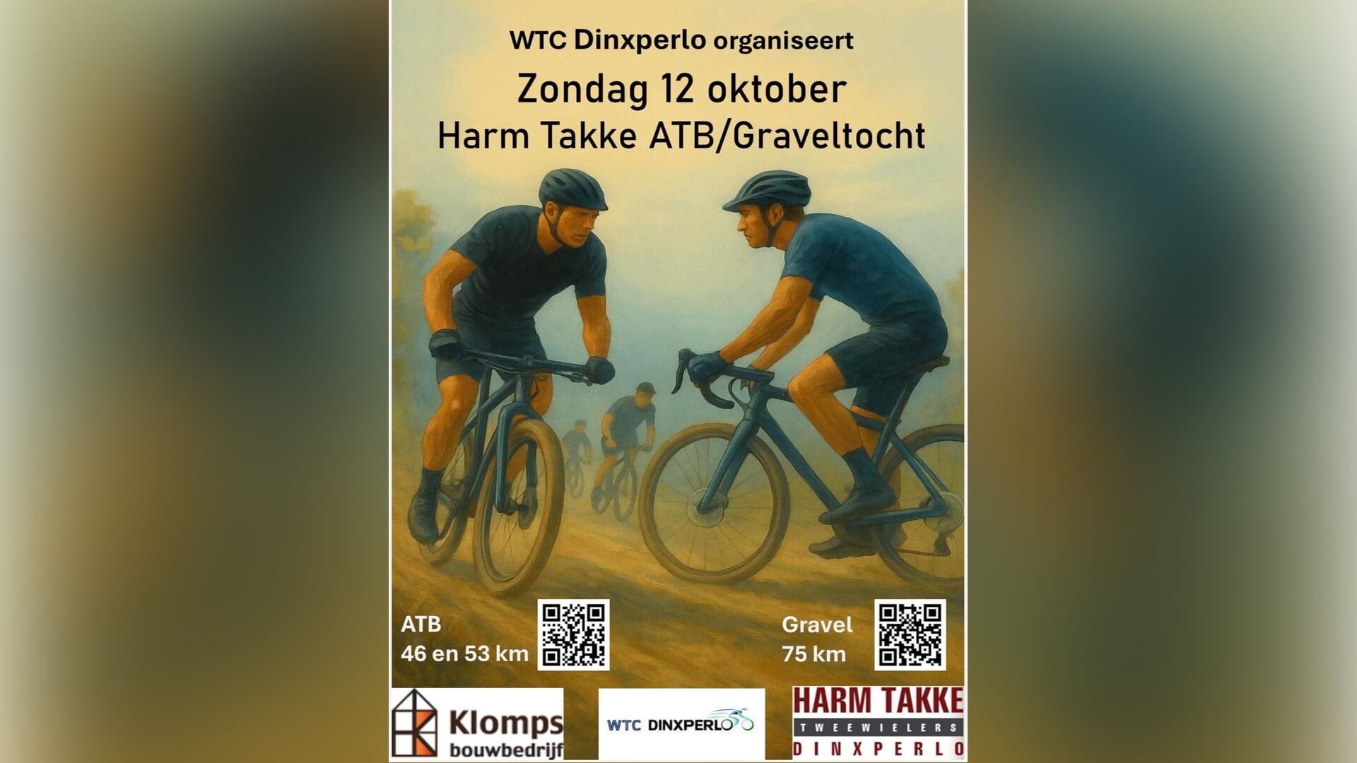 Harm Takke veldtoertocht en gravelride in Dinxperlo