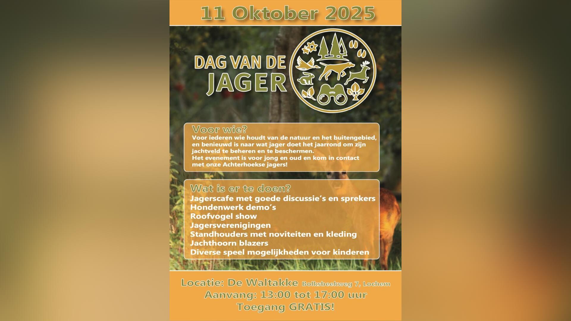 Infodag Wildbeheer op Dag van de jager