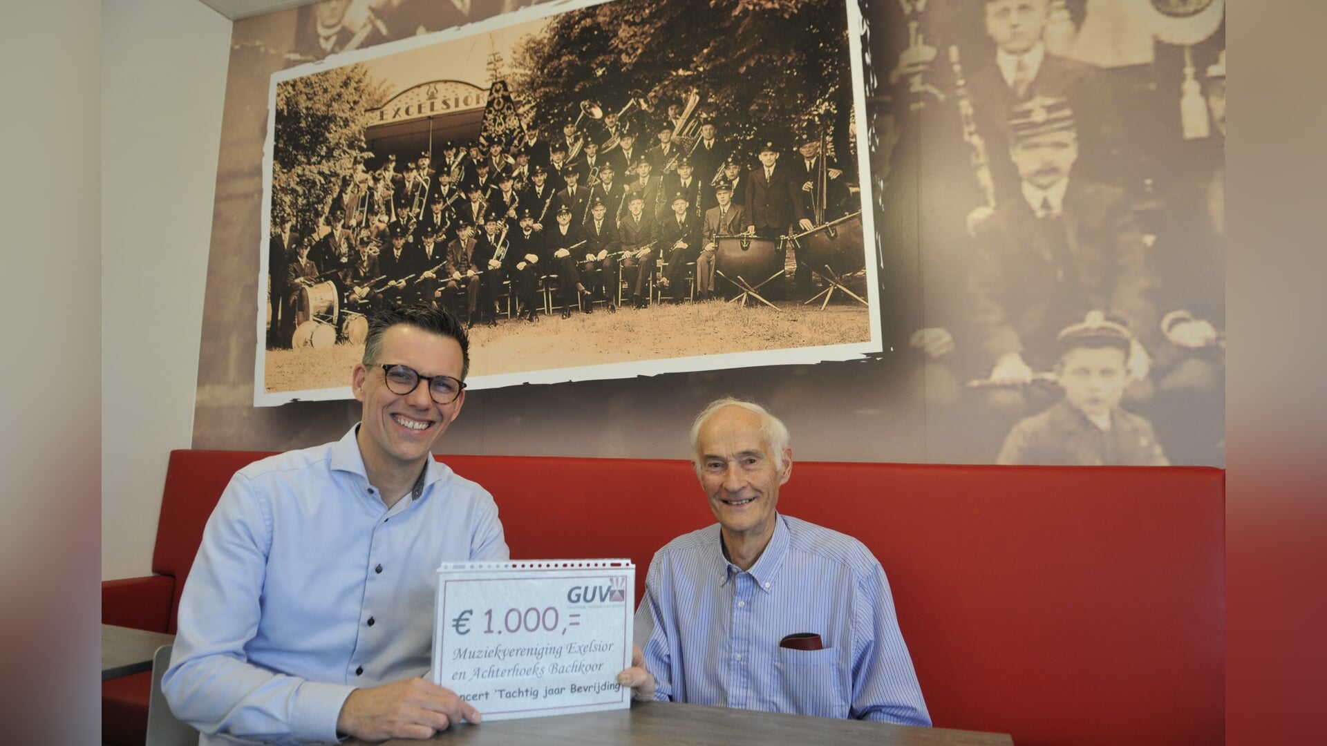 Excelsior Winterswijk en Bachkoor Achterhoek krijgen 1000 euro van GUV Goede doelen fonds