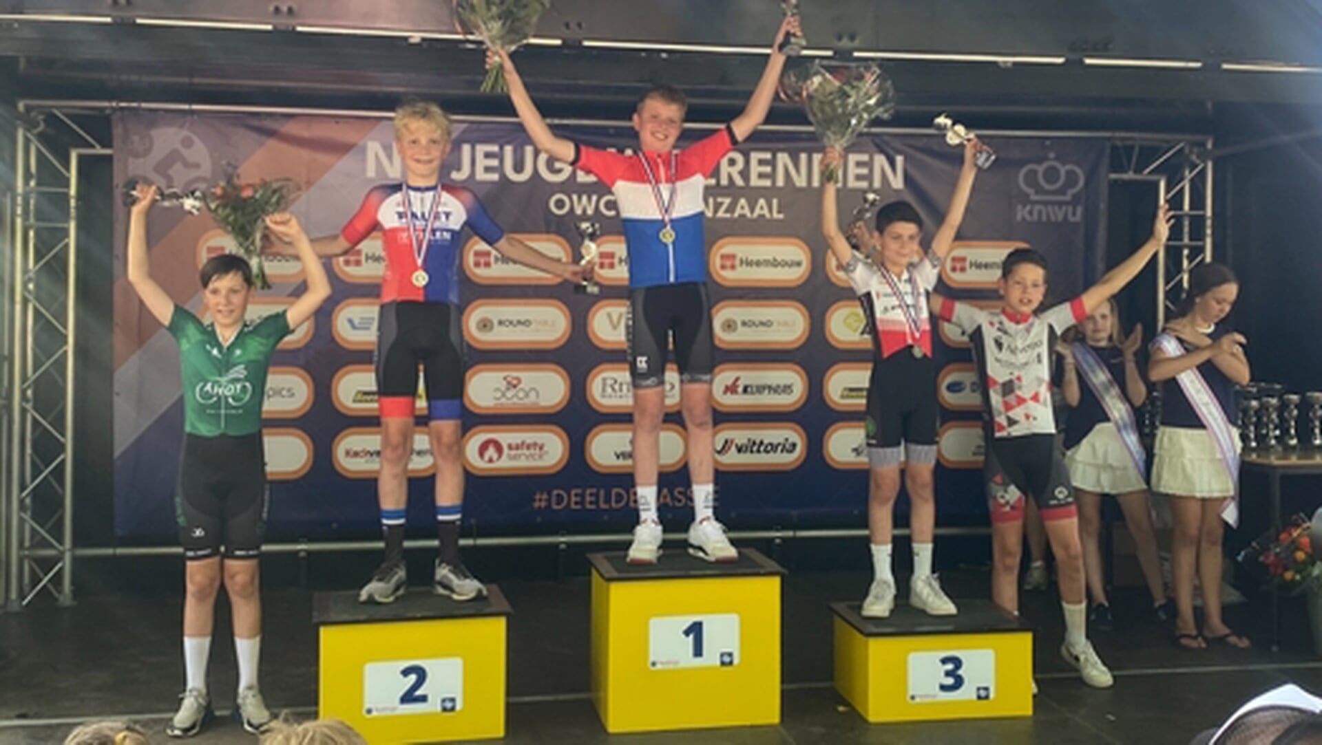 Brett Warner uit Papendrecht vijfde bij het NK Jeugdwielrennen