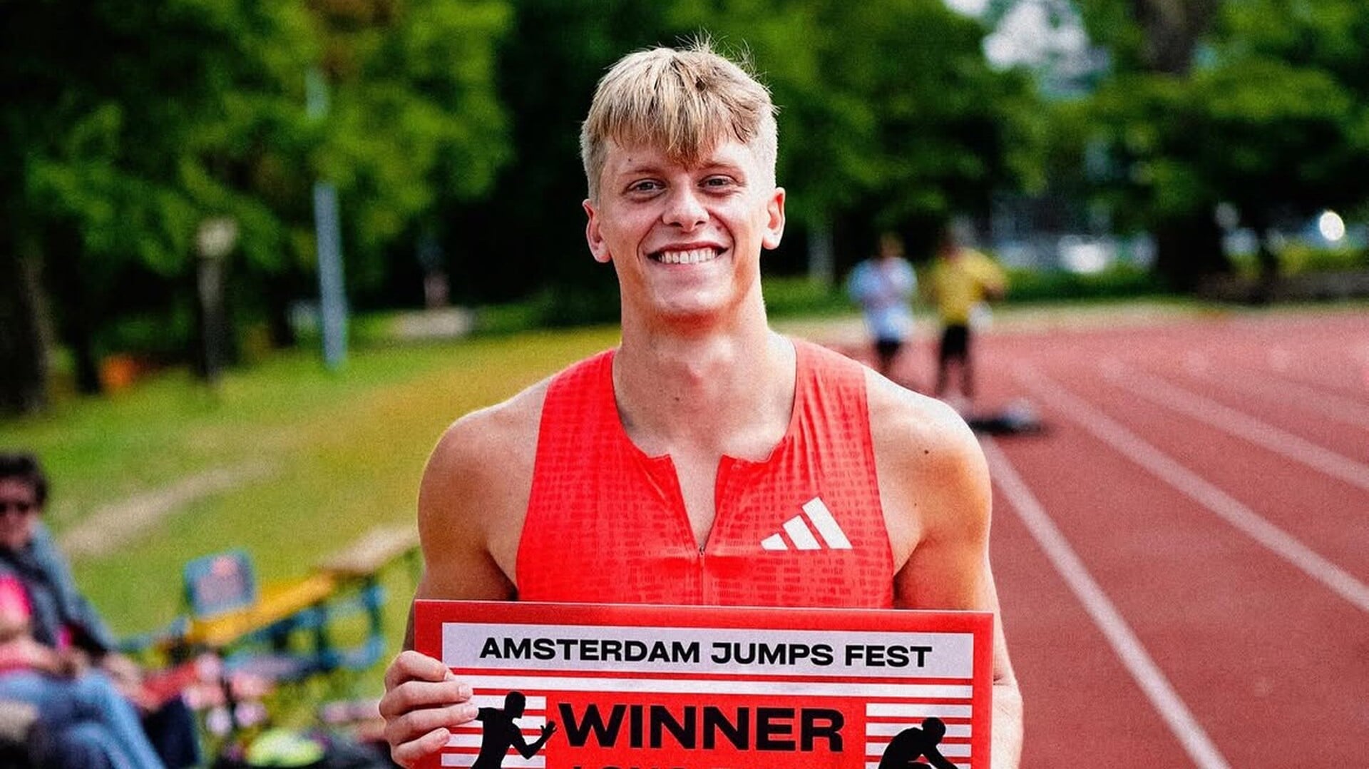 Verspringer Justin Sluijter uit Arkel doet mee aan EK Landenteams Atletiek in Madrid