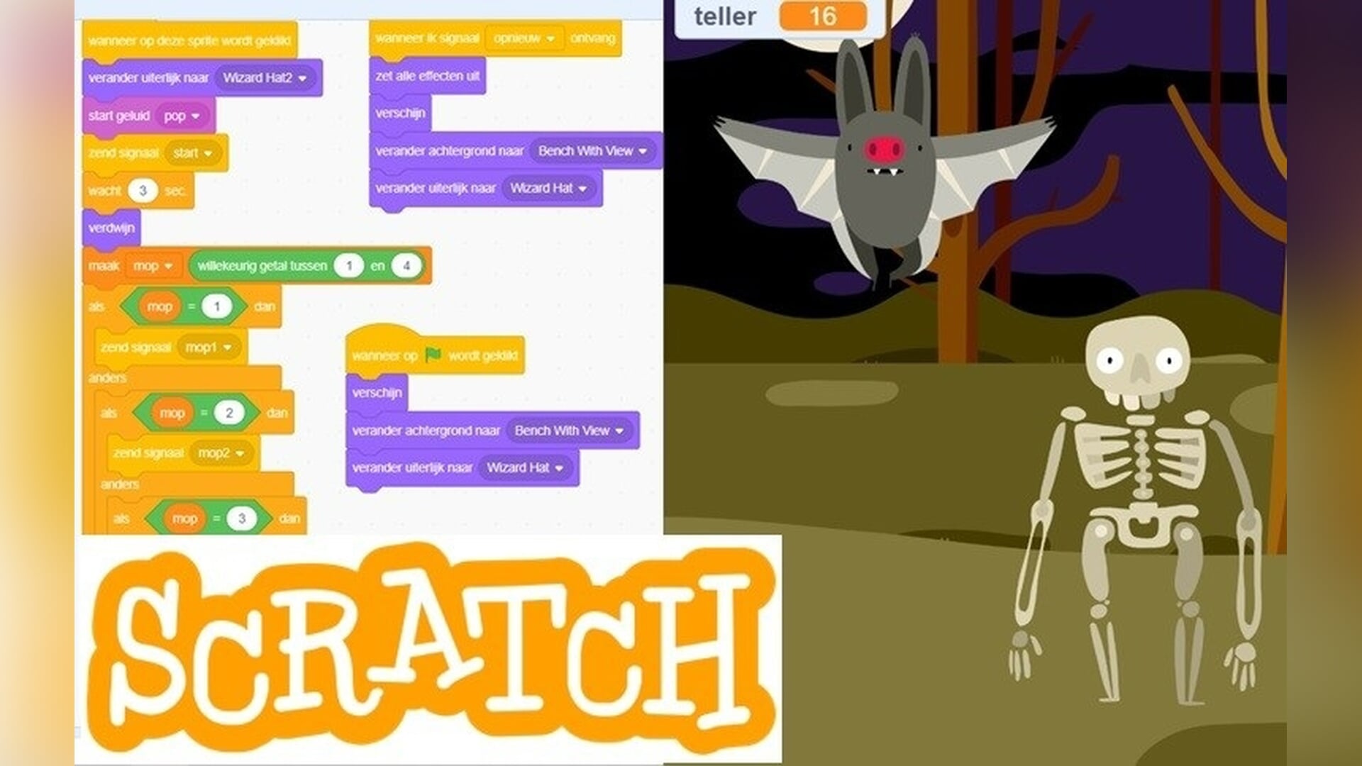 Bouw een eigen game in scratch