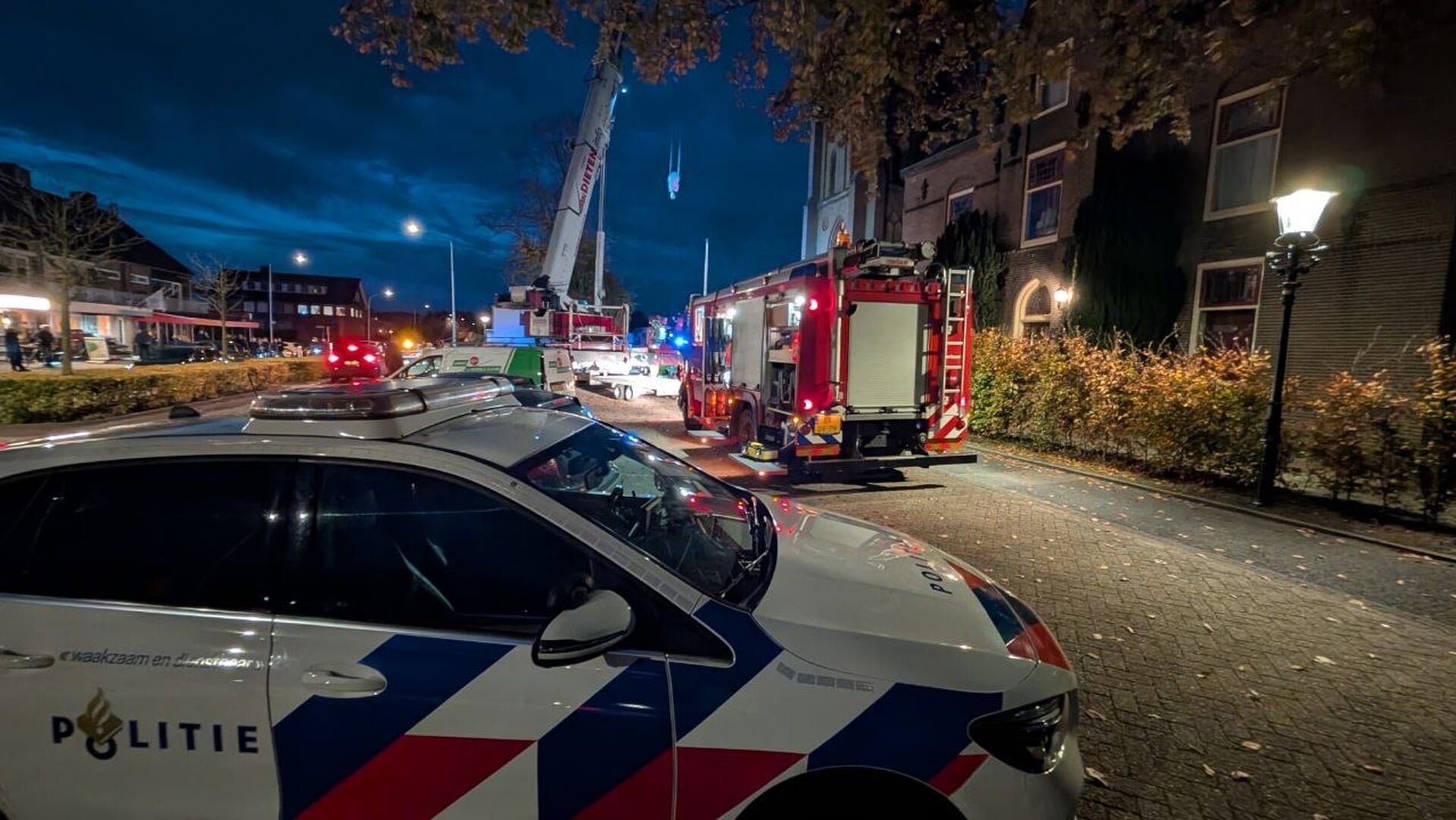 Ongeluk in Kerktoren Kilder: hulpdiensten massaal ingezet