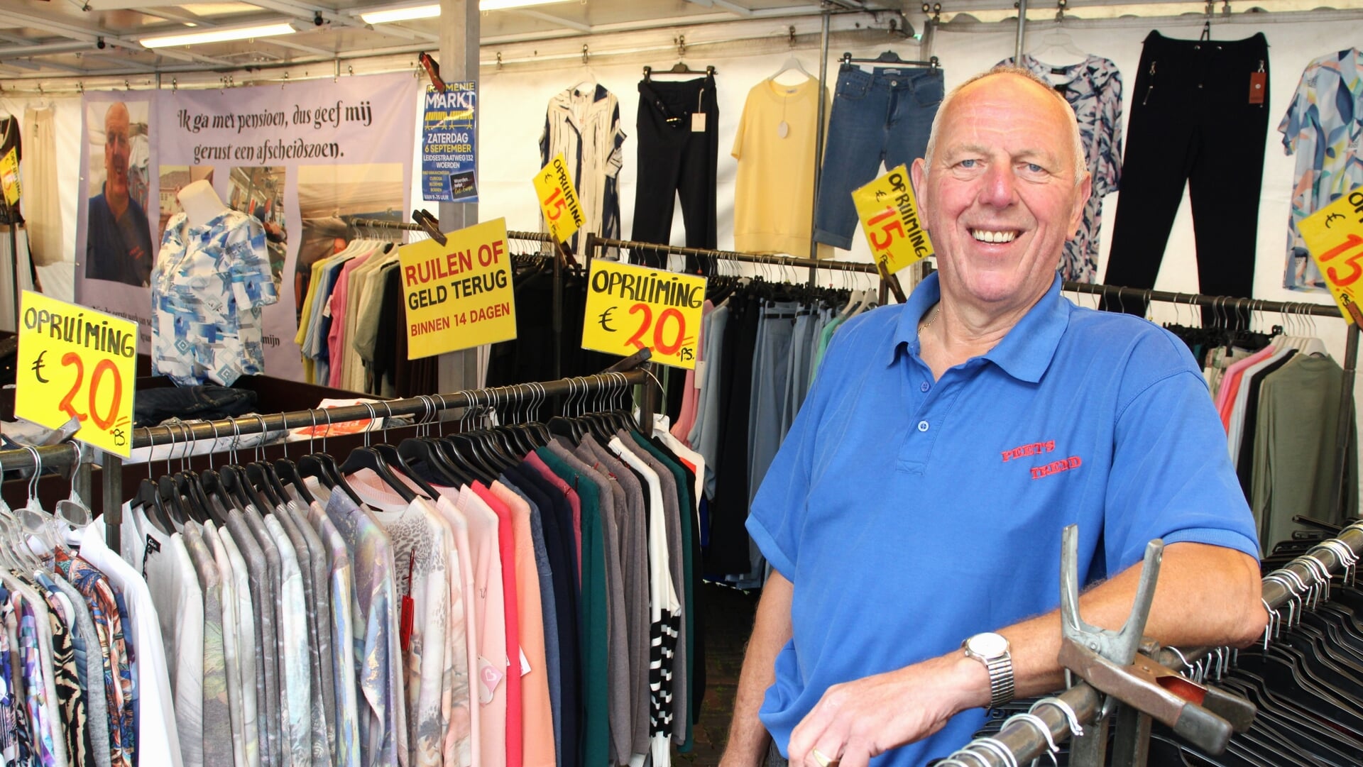 Zegveldse marktkoopman Peter Vermeij neemt afscheid