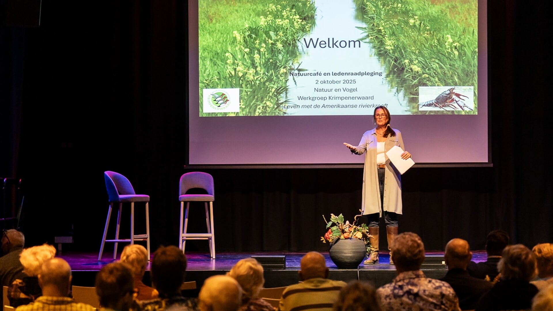 Eerste natuurcafé in teken van Amerikaanse rivierkreeft: ‘Vangen, vangen en nog eens vangen’