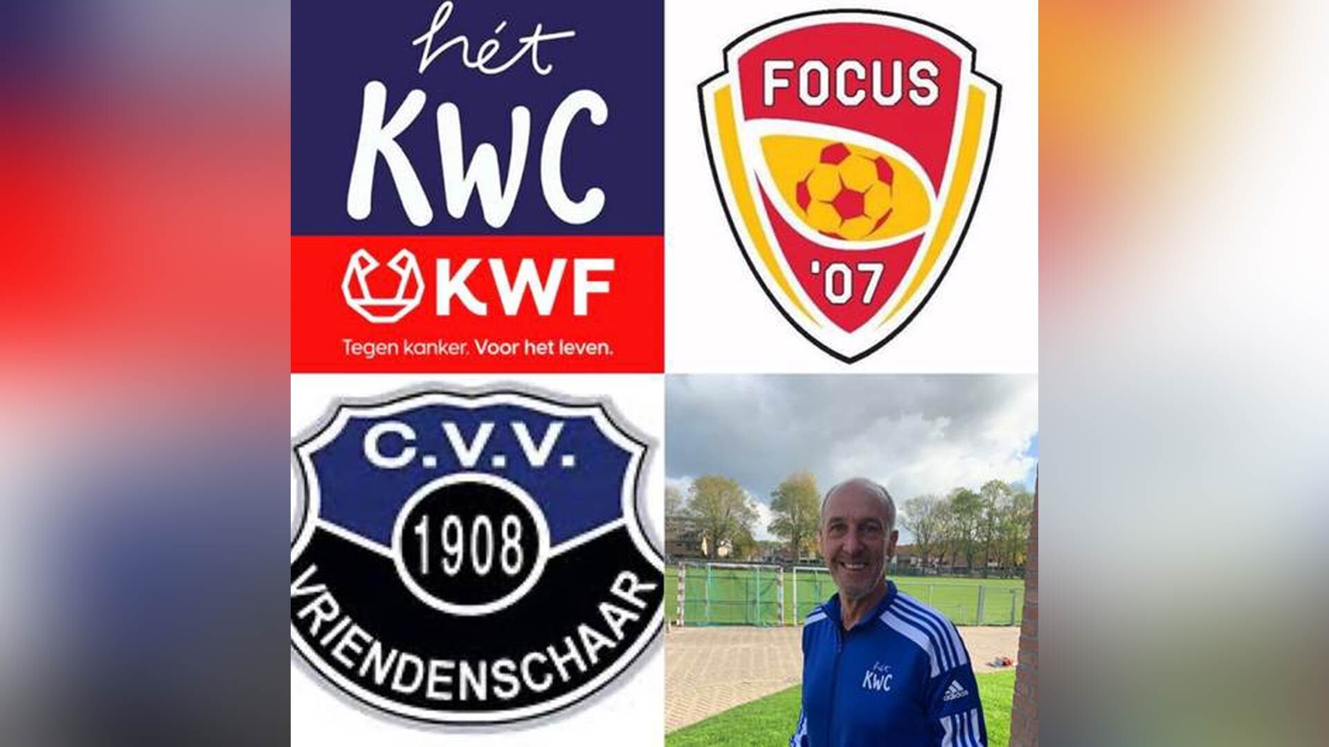 Inzamelingsactie KWF tijdens de derby Focus ‘07 - VV Vriendenschaar