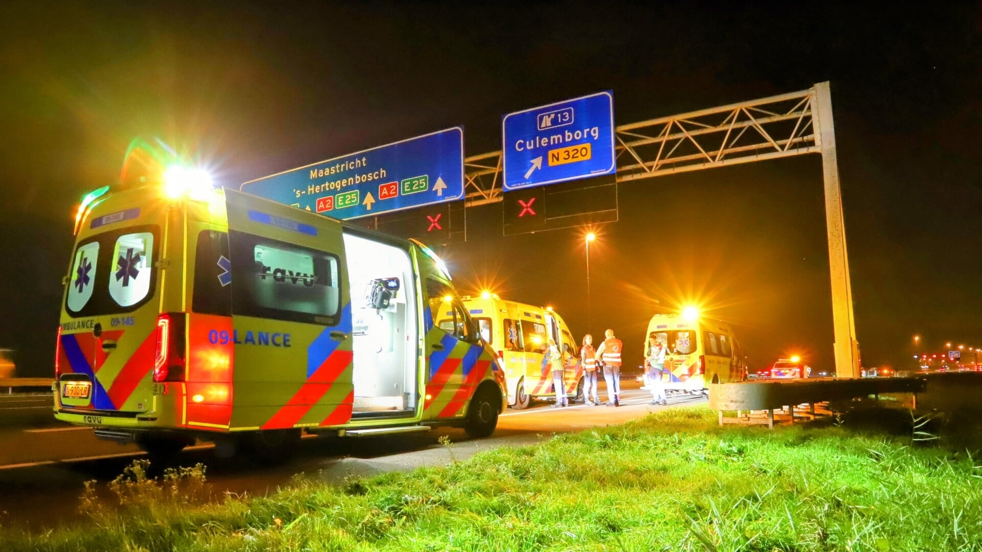 Paard twee keer aangereden op A2 bij Culemborg, overlijdt ter plekke