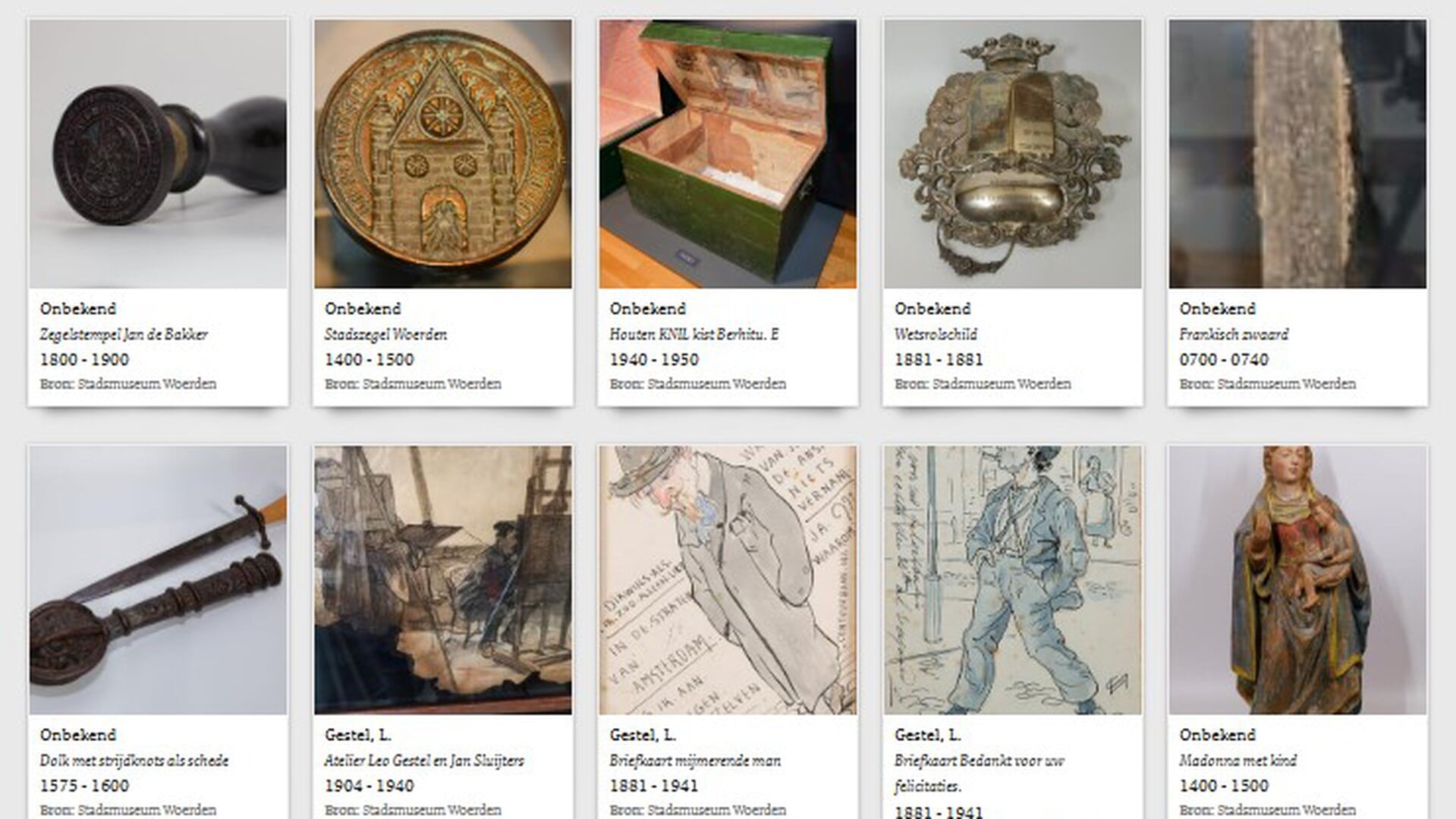 Eerste deel collectie Stadsmuseum Woerden wereldwijd zichtbaar