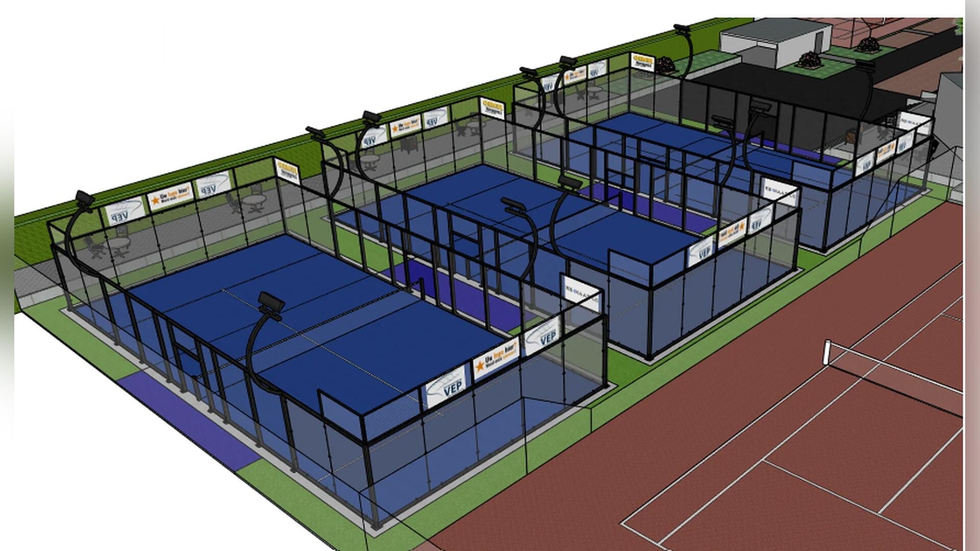 Padelbanen bij TV VEP in aantocht – voorinschrijving gestart