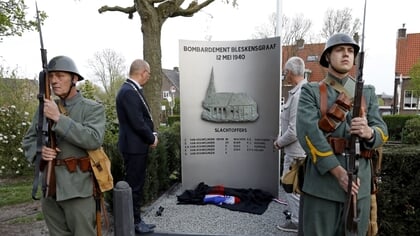 Na ruim 85 jaar een monument voor de slachtoffers van het bombardement van Bleskensgraaf 
