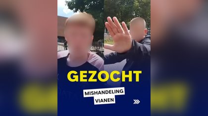 Mishandeling in Vianen: politie toont geblurde foto’s van twee jonge verdachten
