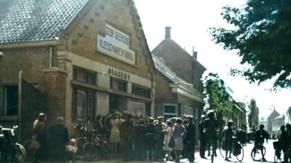 Historische foto: slager Toon van den Brand